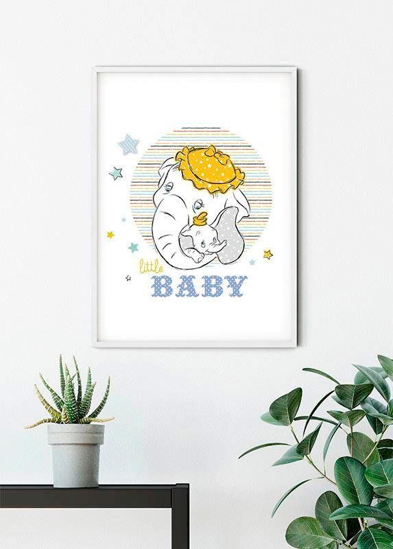 Komar Bild »Dumbo Little Baby« Disney 1 Stk. tlg. Wandbild zur Dekoration im Kinderzimmer - ohne Rahmen