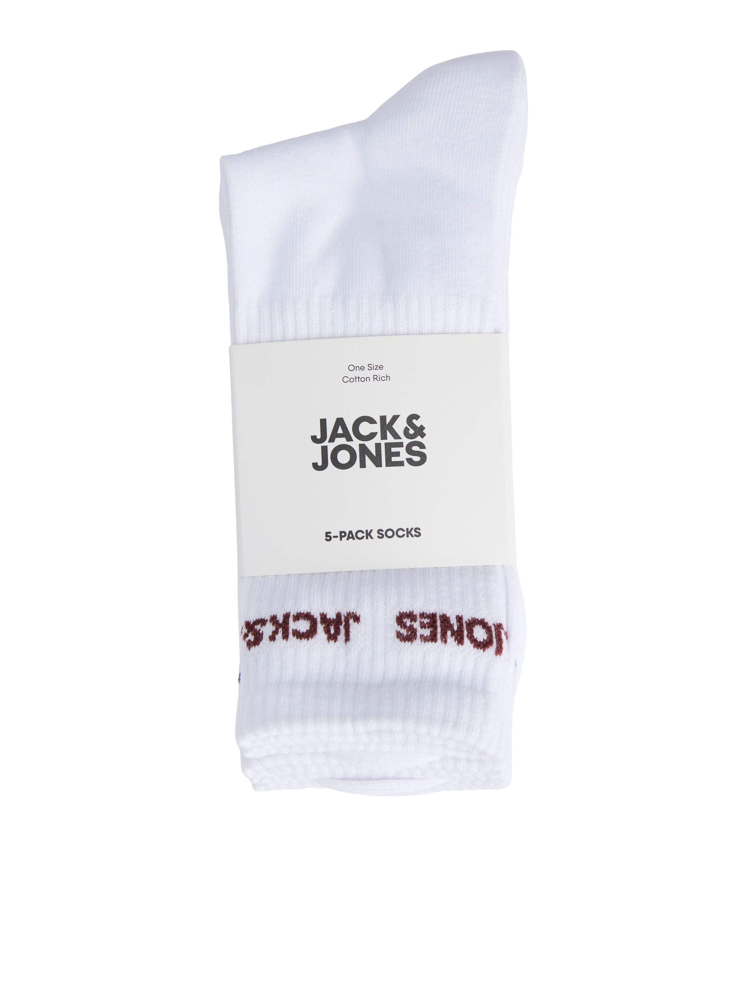 Jack & Jones »JACBASIC LOGO TENNIS SOCK 5 PACK NOOS« Paquet, 5 Couple tlg.