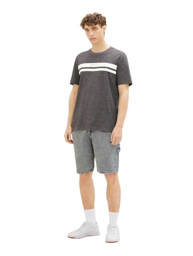 TOM TAILOR Denim T-shirt mit Frontprintlogo