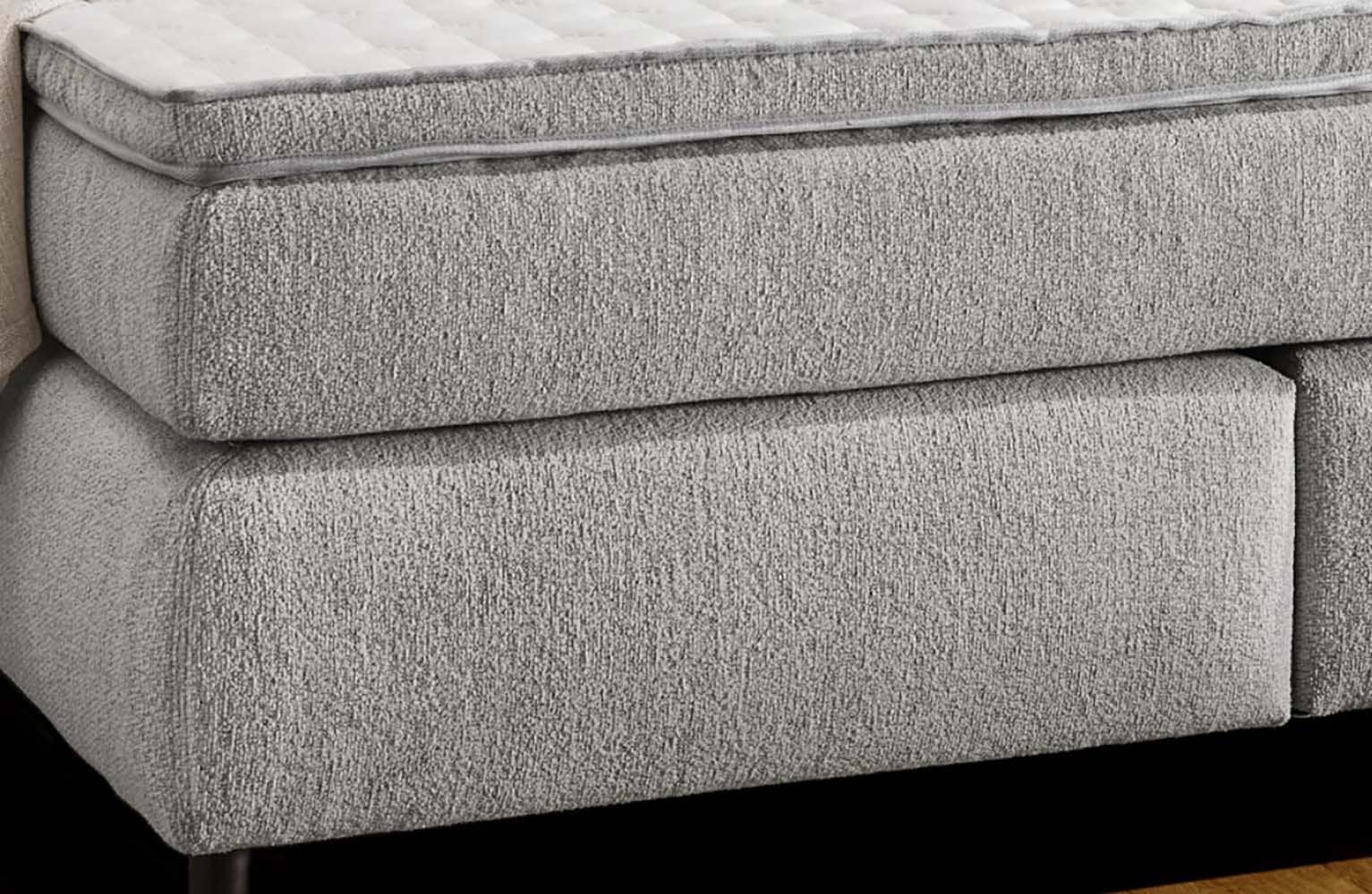 Jockenhöfer Gruppe Lit boxspring »Hacienda, Breite 180cm ,erhältlich in verschiedenen Farben« matelas TTFK 7 zones, surmatelas KS, différents degrés de fermeté au choix
