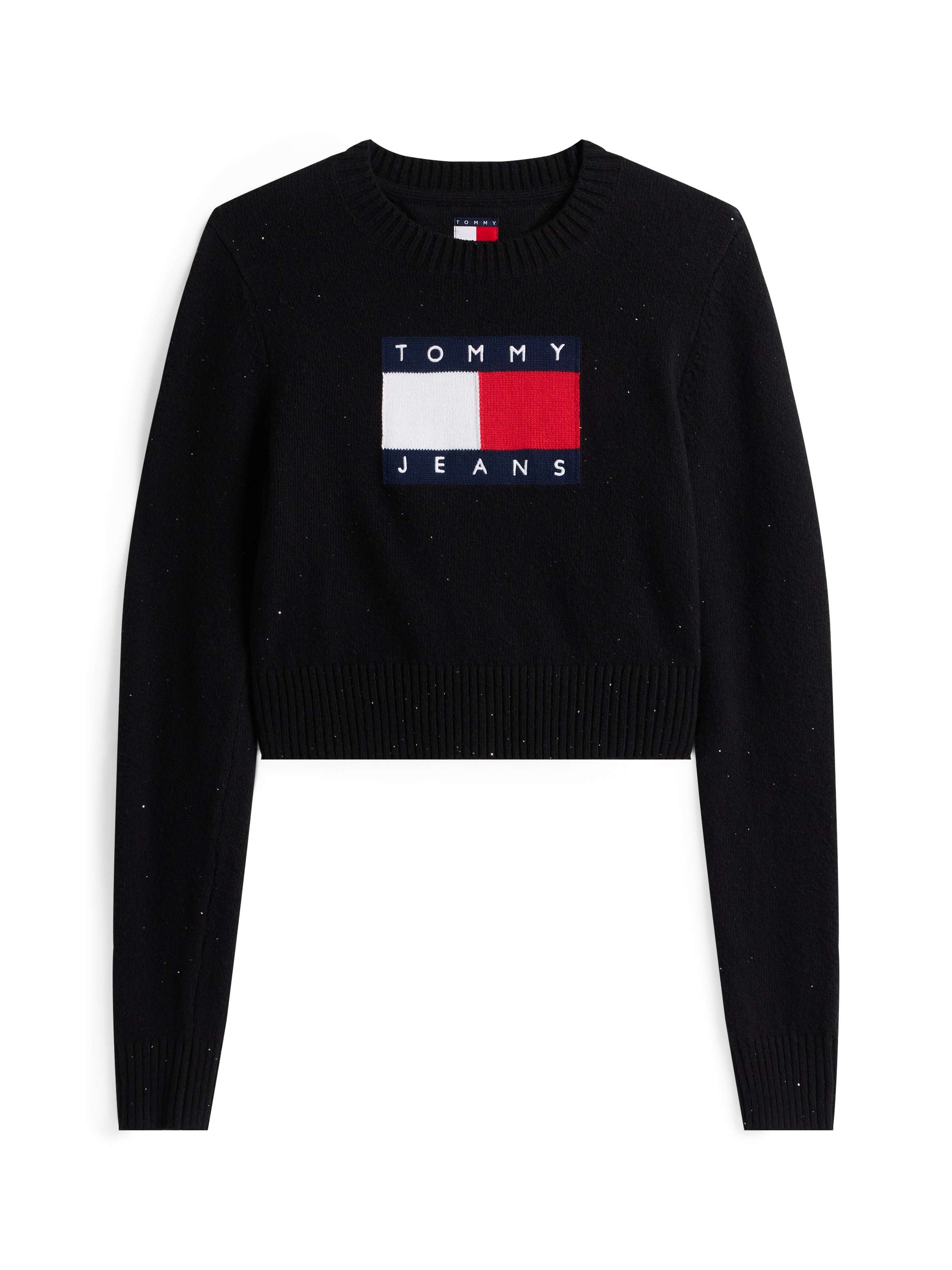 Tommy Jeans Strickpullover »TJW SPARKLE FLAG SWEATER EXT«