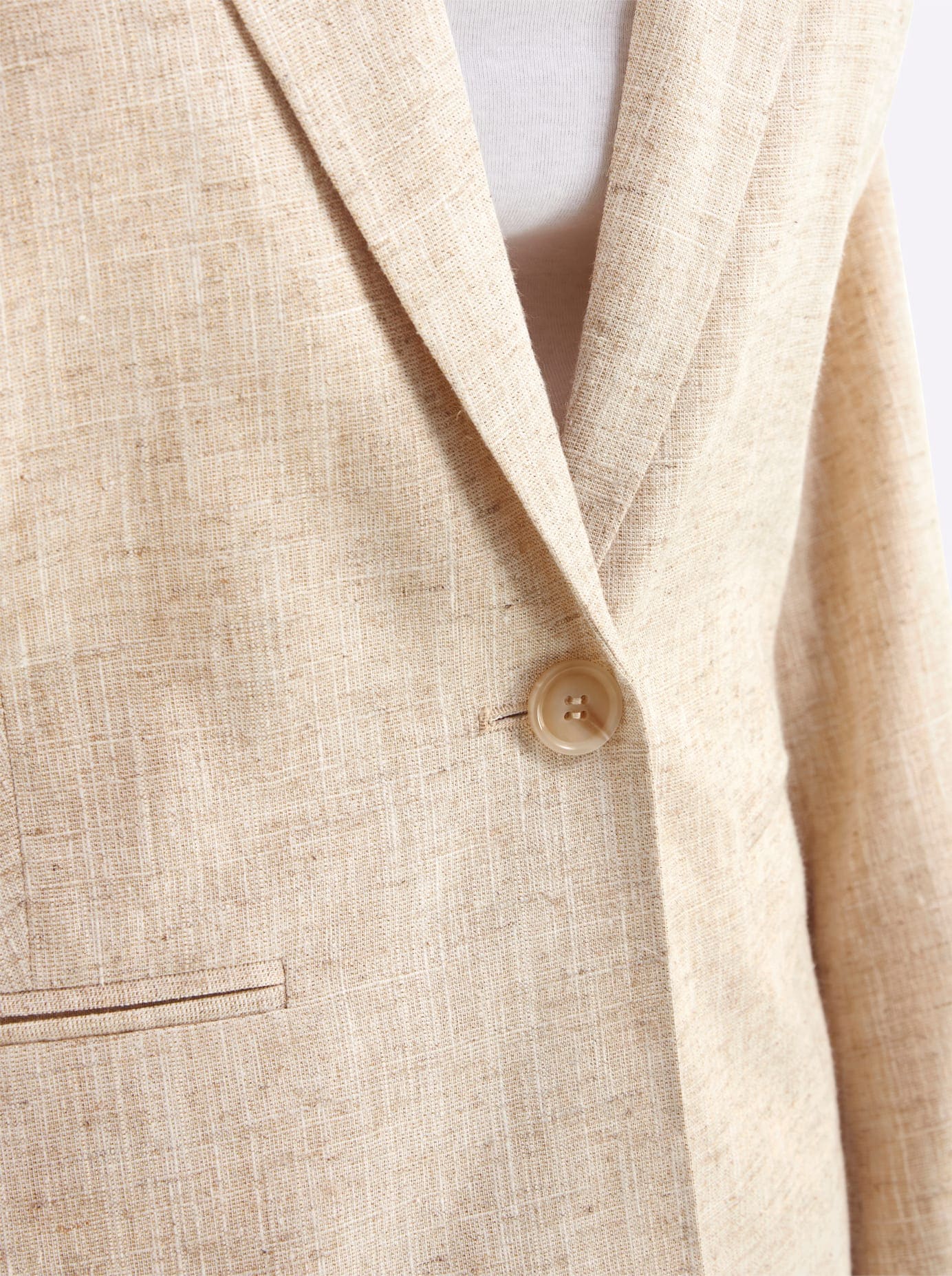 Sheego Veste blazer »Leinenblazer«