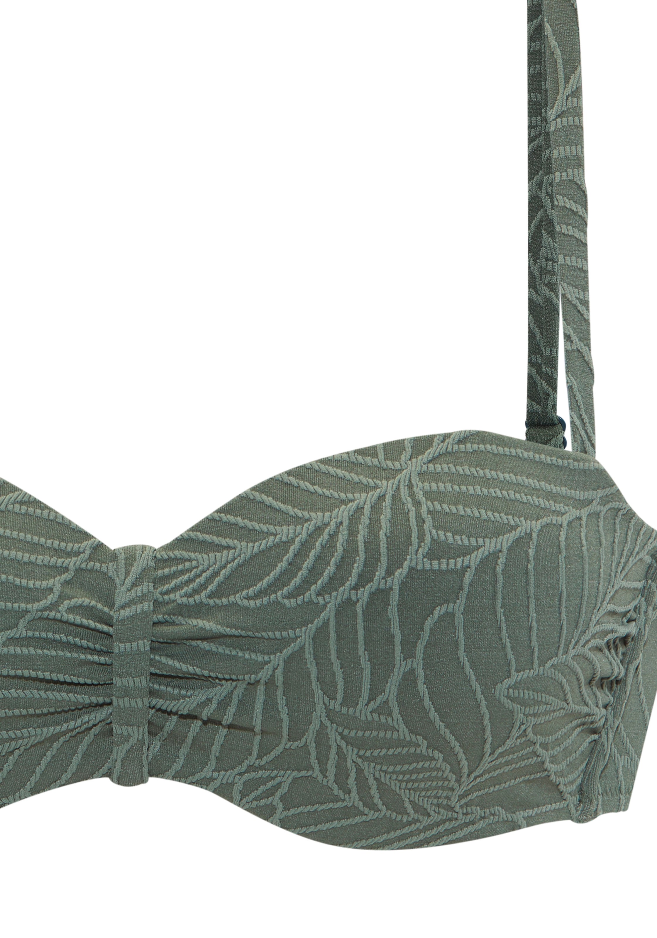 LASCANA Top bikini bandeau à armatures »Fay« aus eleganter Strukturware