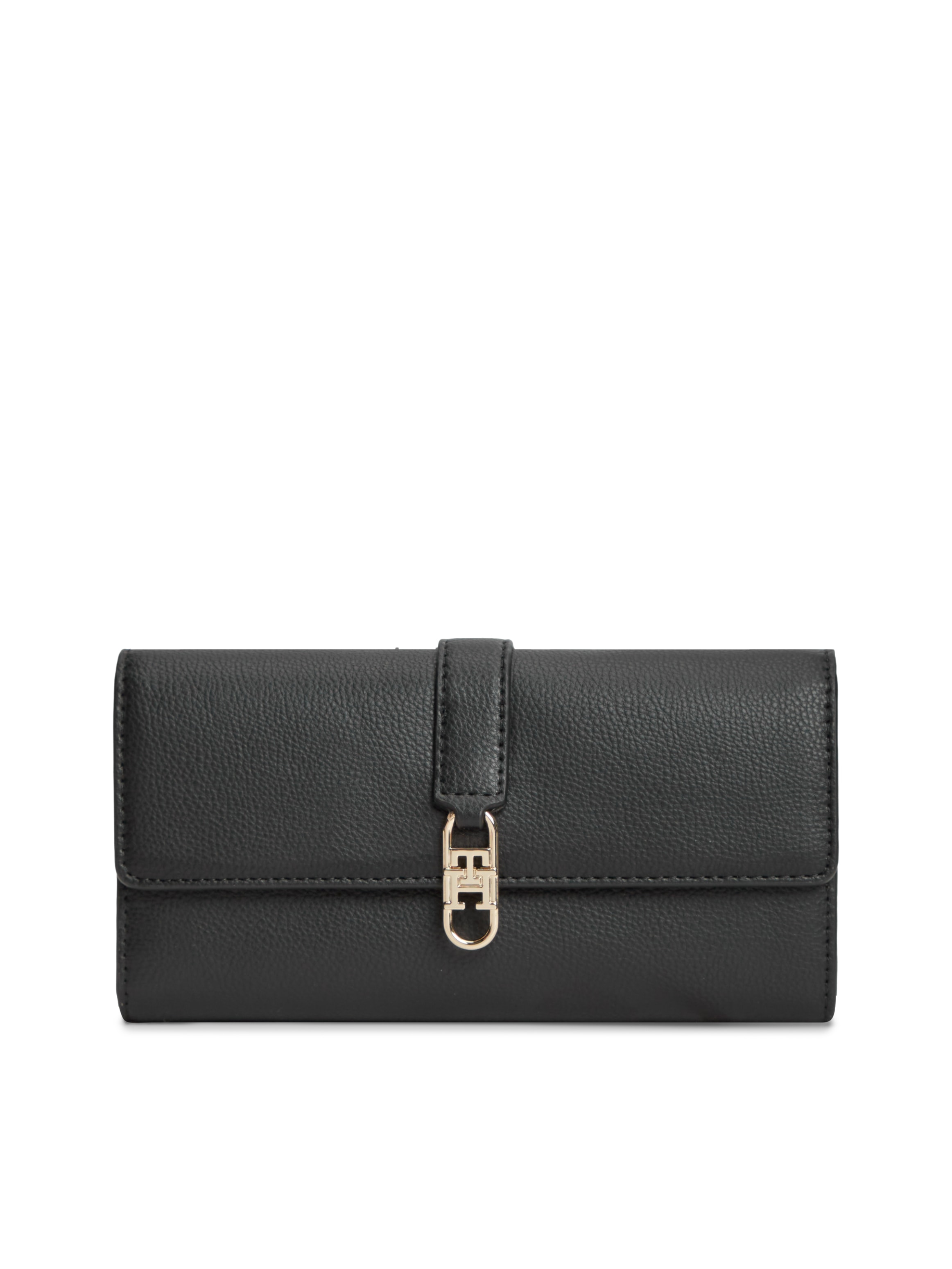 Tommy Hilfiger Porte-monnaie »TH LIBRE LARGE FLAP WALLET« Portefeuille femme, porte-monnaie à l'apparence élégante