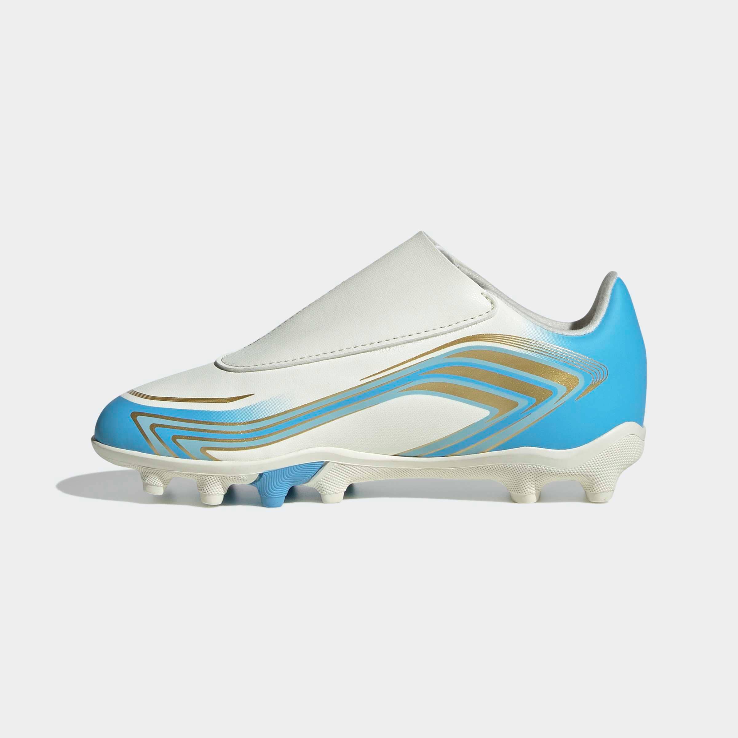 adidas Performance Fussballschuh »F50 MESSI CLUB KIDS , KLETTVERSCHLUSS, FESTE BÖDEN/GEMISCHTE BÖDEN«  für viele verschiedene Böden geeignet, für Jugendliche & Kinder