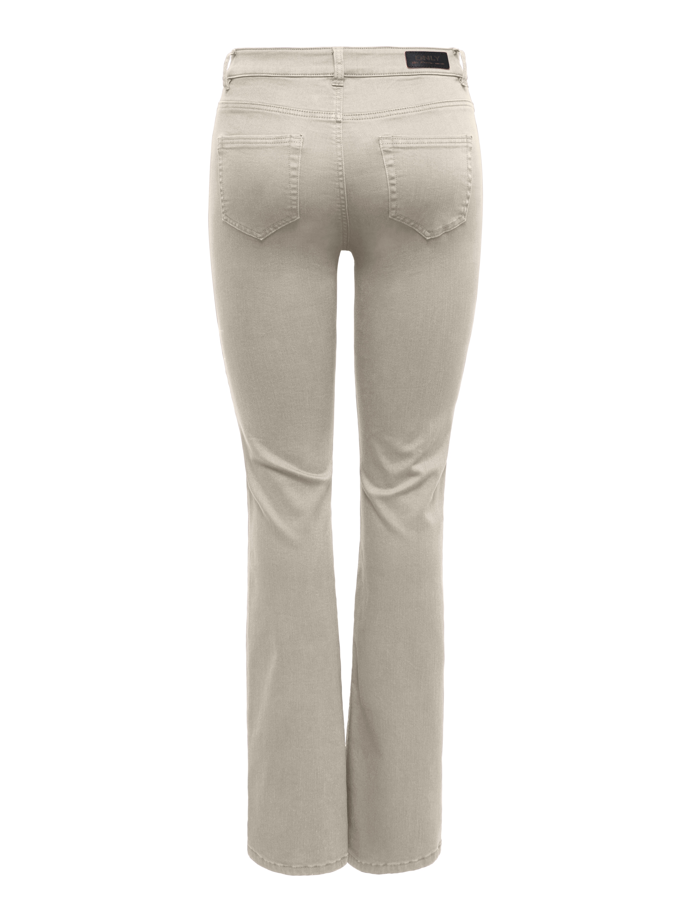 ONLY Pantalon bootcut »ONLBLUSH MID FLARED COLOUR PANT PNT NOOS«  mélange de coton, coupe bootcut