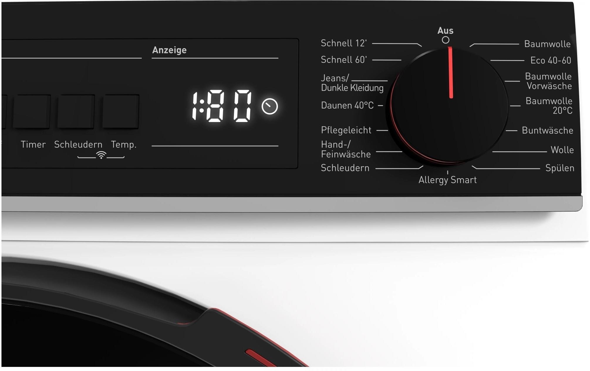   Waschmaschine »ES-WNFB814CWDA-CH Links« 8 kg 1400 U/min