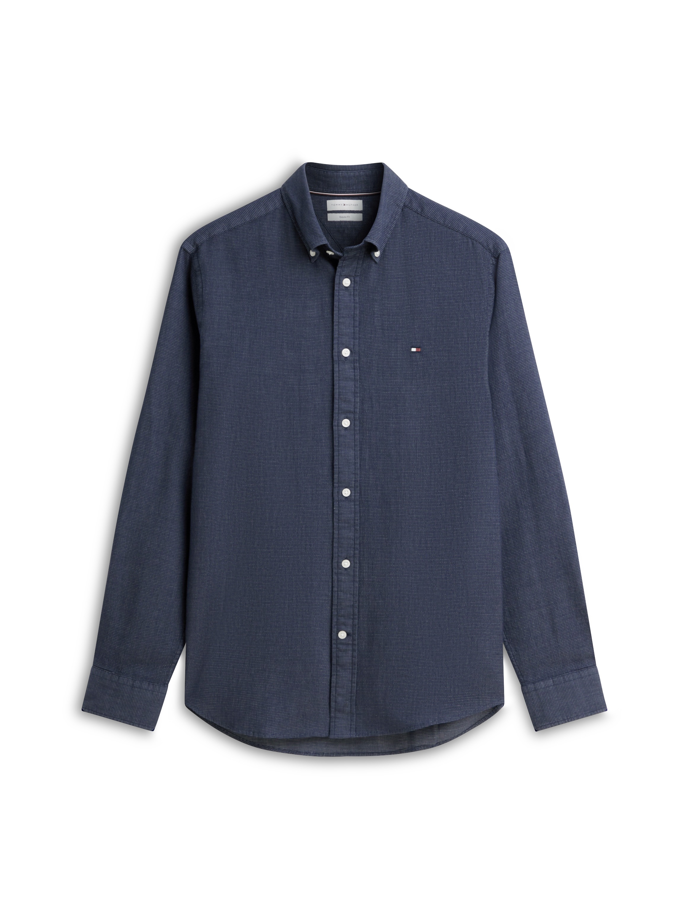 Tommy Hilfiger Langarmhemd »FLEX POP MINI DOBBY RF SHIRT« Regular Fit Dobby Structure