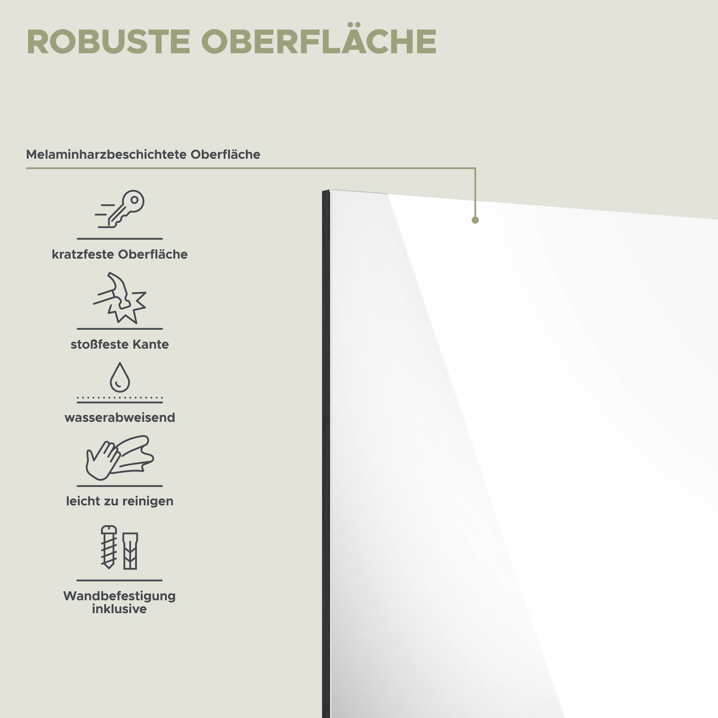 INOSIGN Miroir de salle de bain »SIENA, Breite 60cm, 1 Ablageboden, hochwertiges Spiegelglas« in verschiedenen Farben erhältlich, Badmöbel, Spiegel, Badezimmer