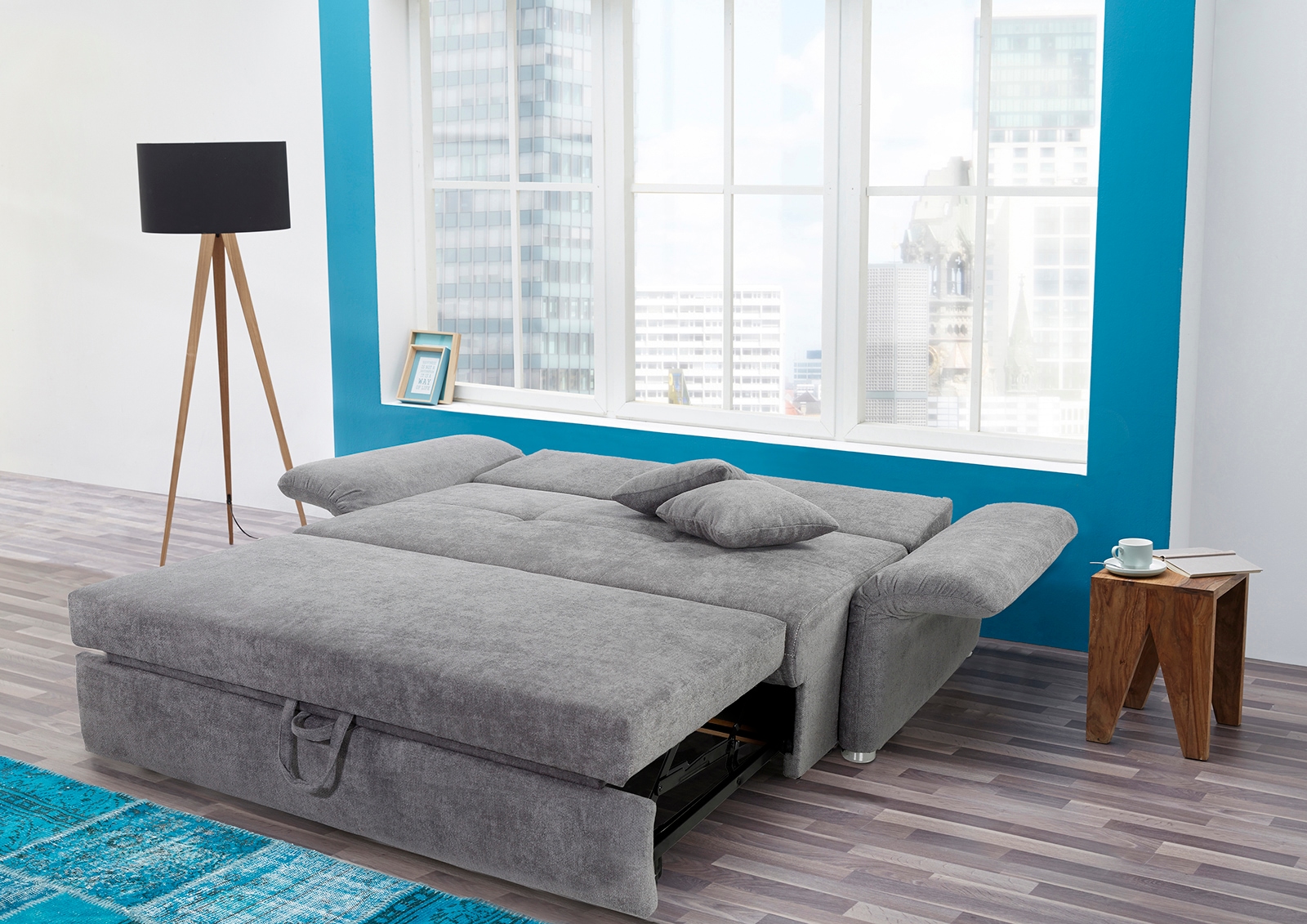 Jockenhöfer Gruppe Schlafsofa »Luca« inklusive Bettfunktion und Armlehnenverstellung, in 2 Breiten