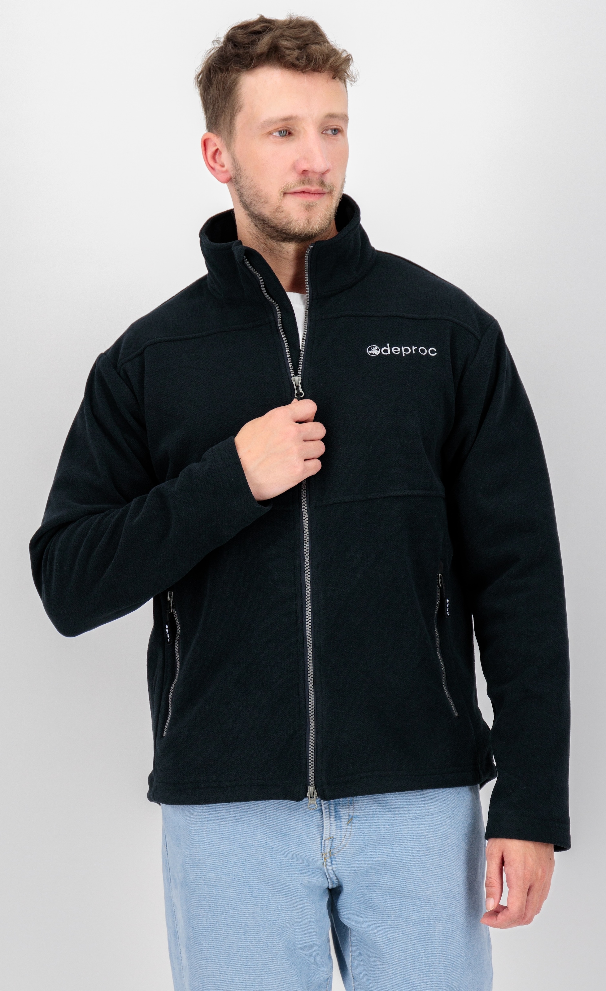 DEPROC Active Strickfleecejacke »SEWARD MN« mit 2-Wege-Reissverschluss