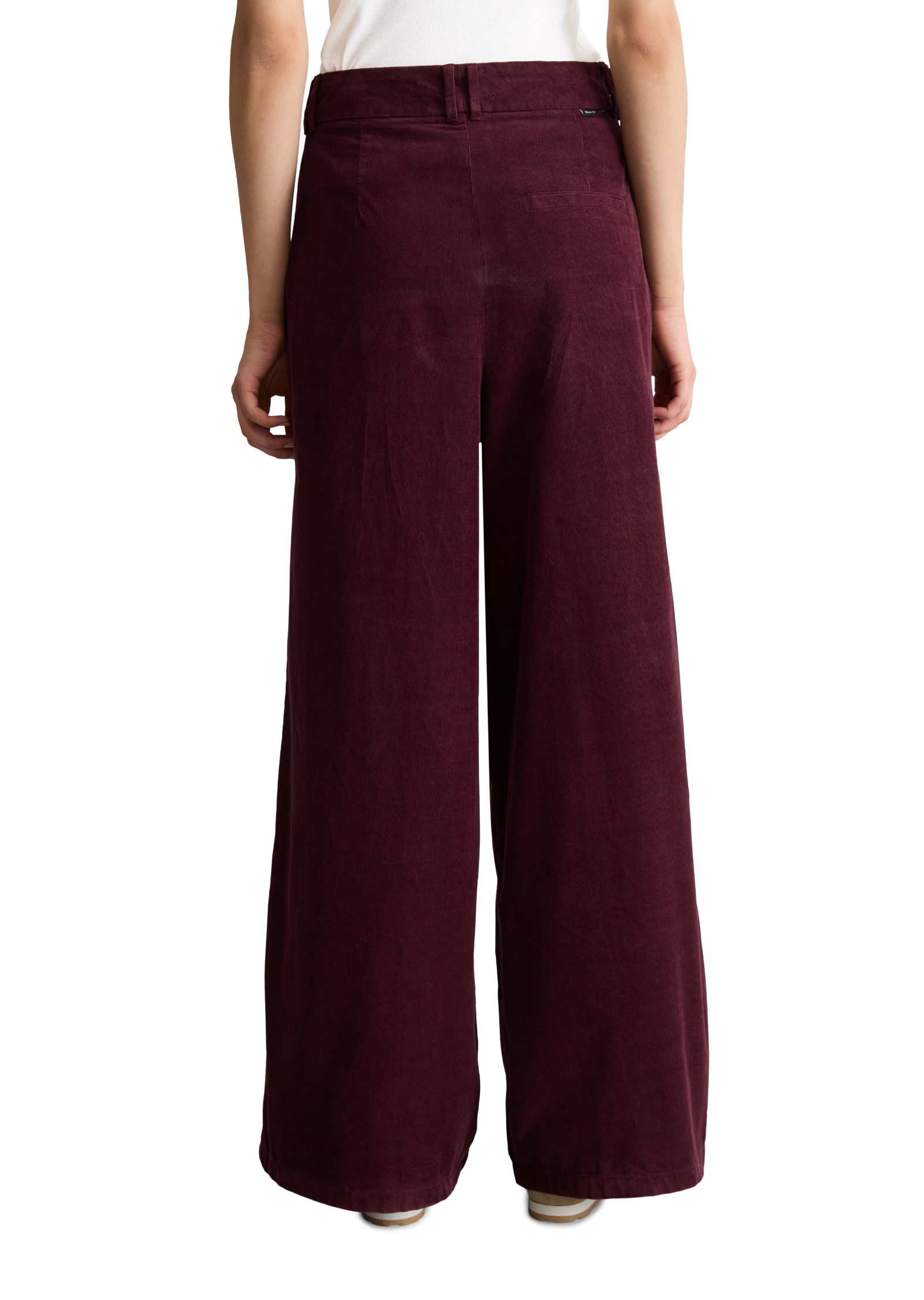 Marc O'Polo DENIM Pantalon en velours côtelé  9 : Plis sur la taille, large en coton biologique