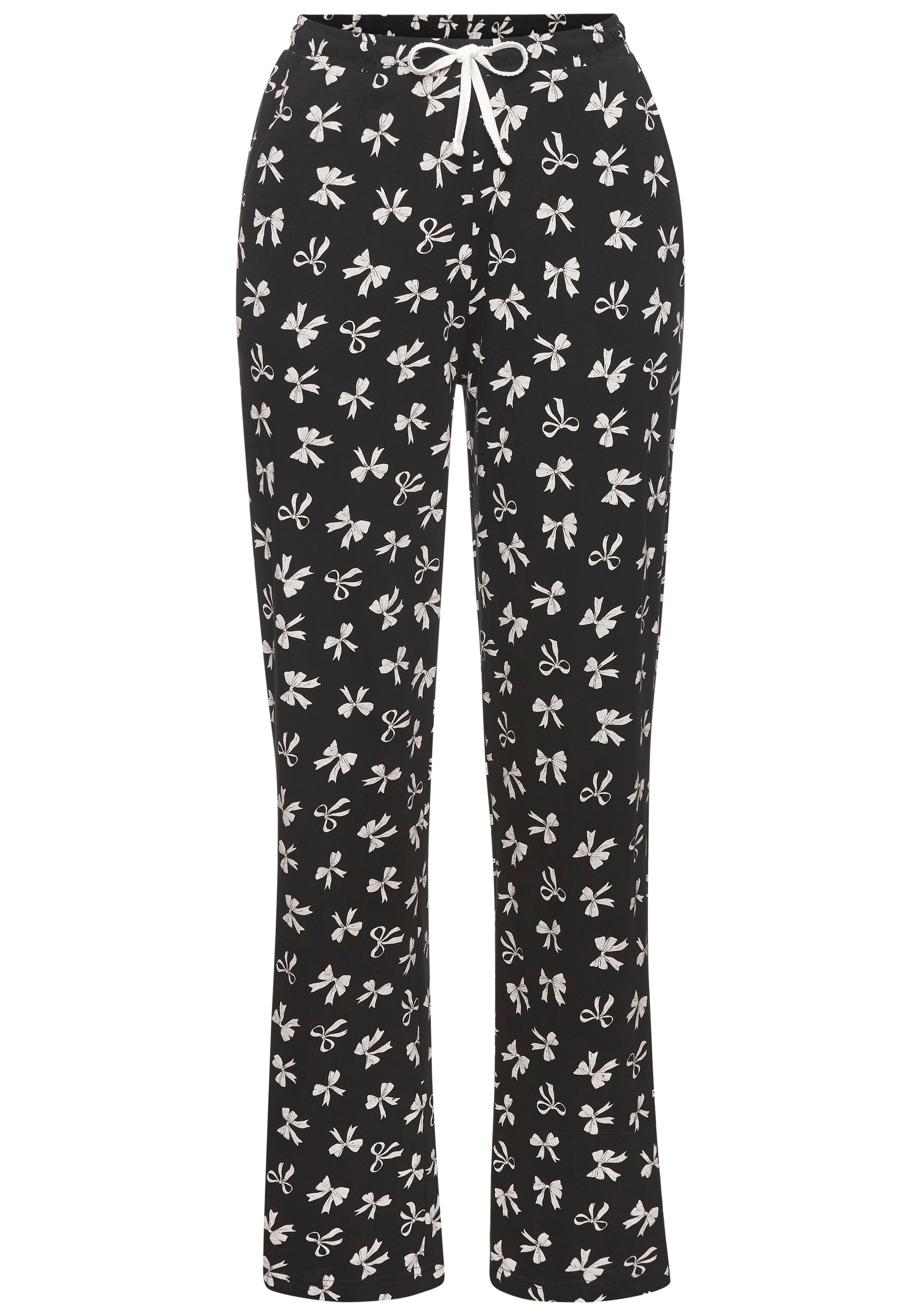 Vivance Dreams Pyjama Set, 2 pièces Mit süssem Schleifenmuster