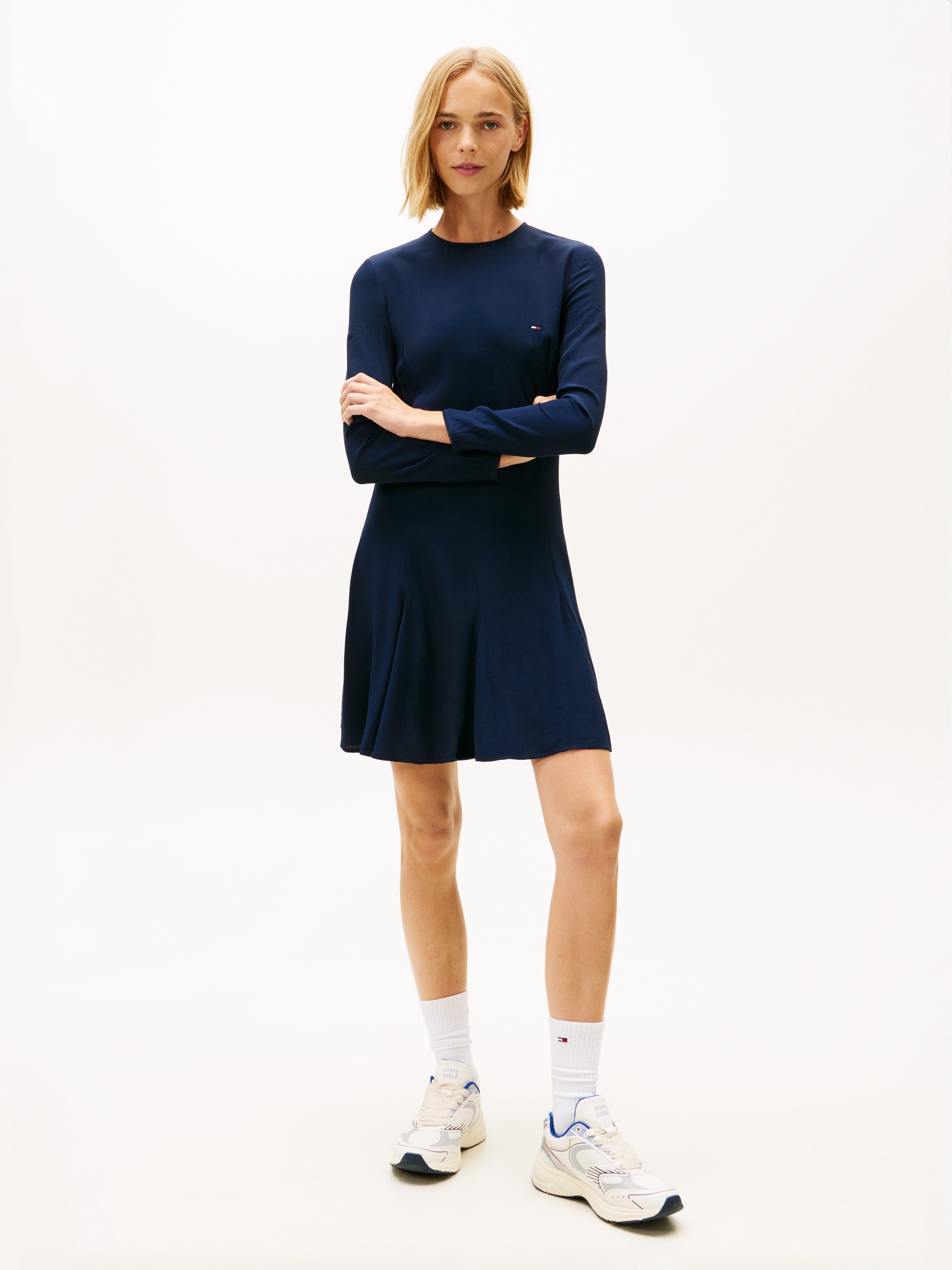 Tommy Jeans Minikleid »TJW MINI F&F LS DRESS«
