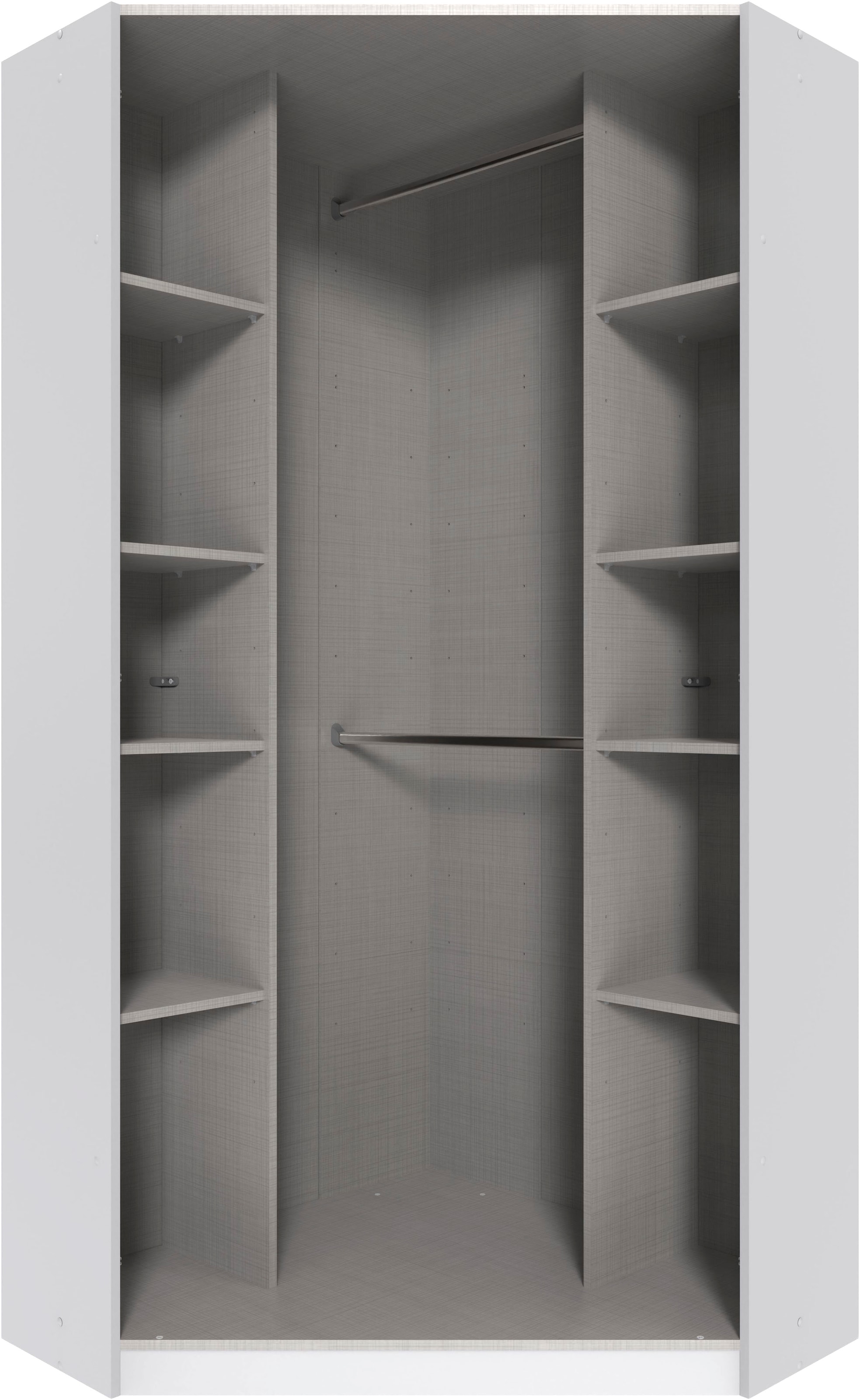Wimex Armoire d'angle »Marburg wahlweise mit Spiegel« Armoire avec beaucoup de rangement, disponible en plusieurs couleurs