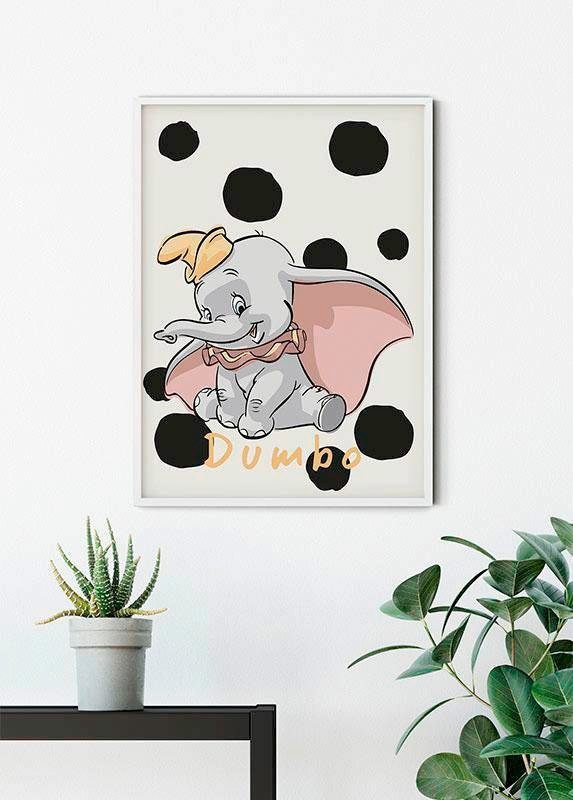 Komar Image »Dumbo Dots« 1 cuis tlg. Wandbild zur Dekoration im Kinderzimmer - ohne Rahmen