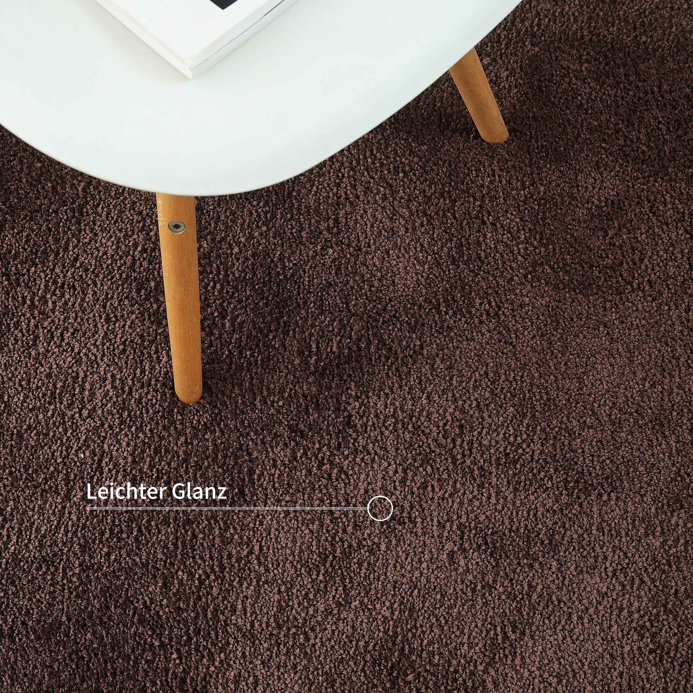 LeGer Home by Lena Gercke Hochflor-Teppich »Halrum, einfarbig, besondere Form, modern« organische Form, bean shape, kuschelig, Wohnzimmer, Schlafzimmer