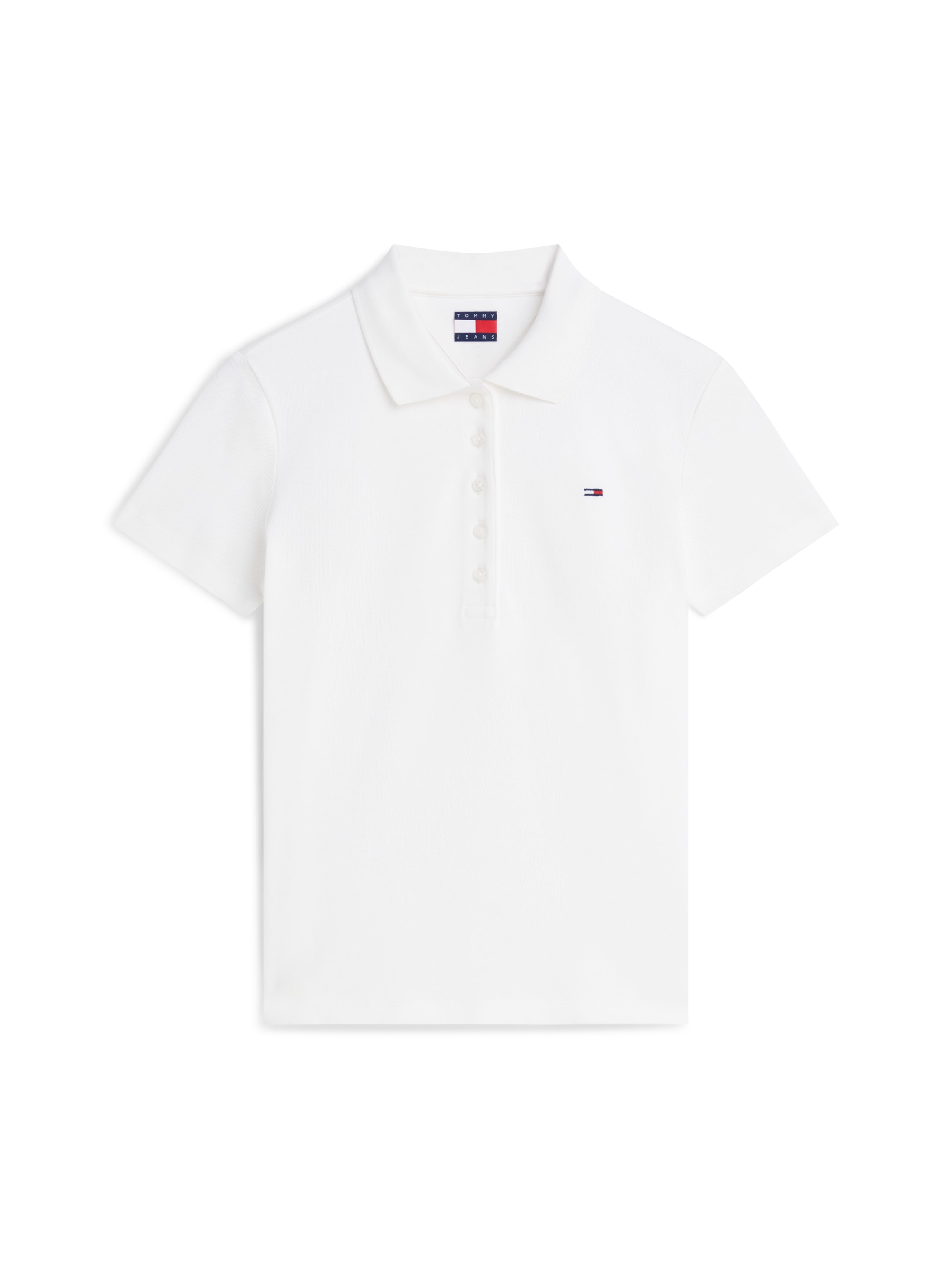 Tommy Jeans Polo »TJW SLIM ESSENTIAL SS POLO« Mélange de coton, coupe slim