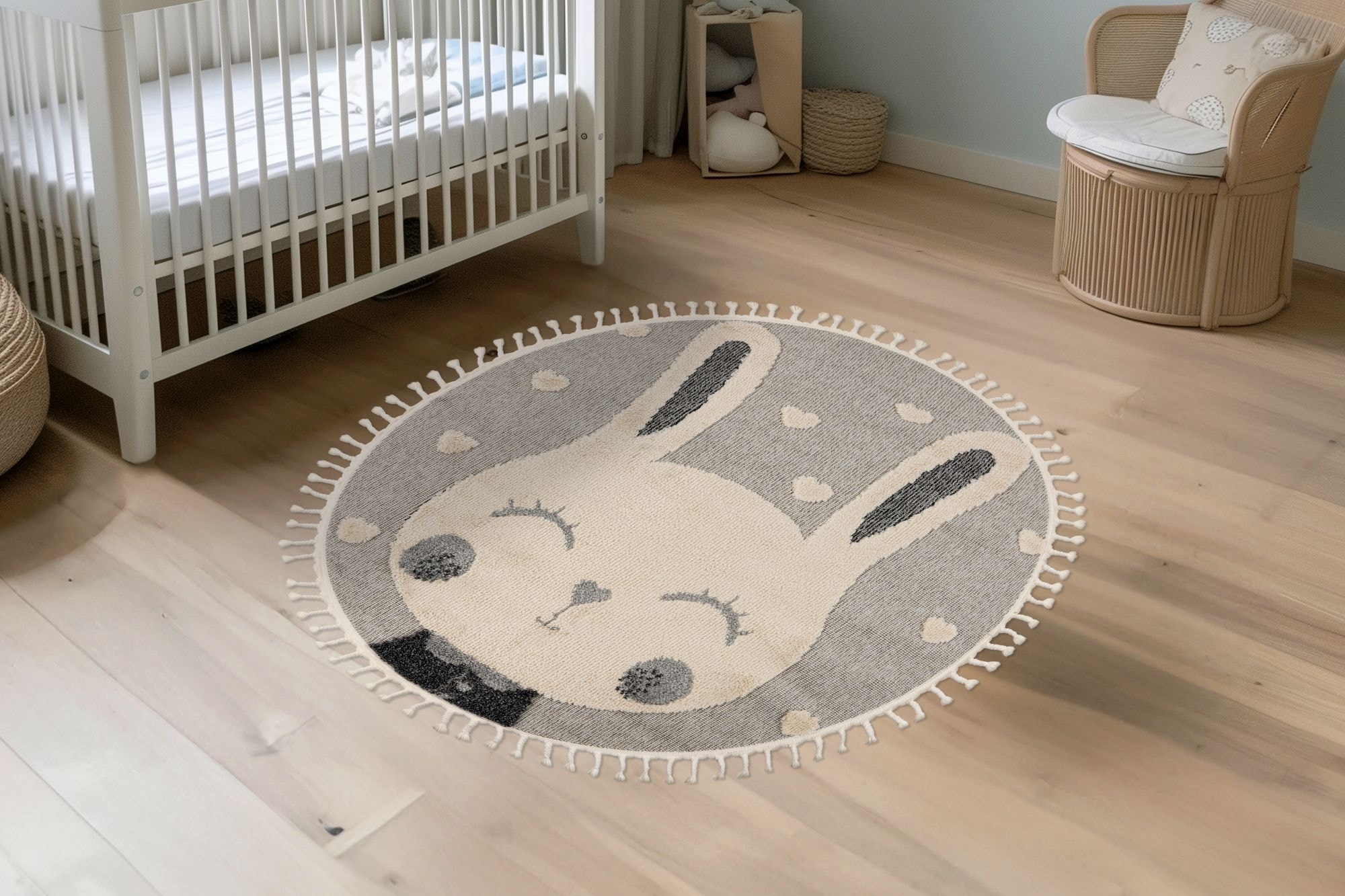 Kayoom Tapis pour enfants »Modena 420« Rectangulaire 11 mm Höhe auch in rund, Kurzflor, Hoch Tief, mit Fransen