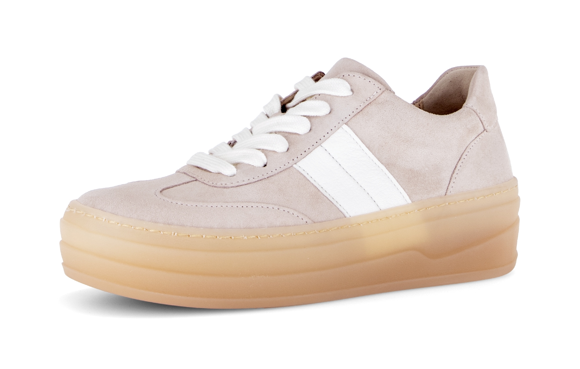 Gabor Baskets à plateforme  chaussure de loisirs, chaussure basse, chaussure à lacets avec semelle transparente