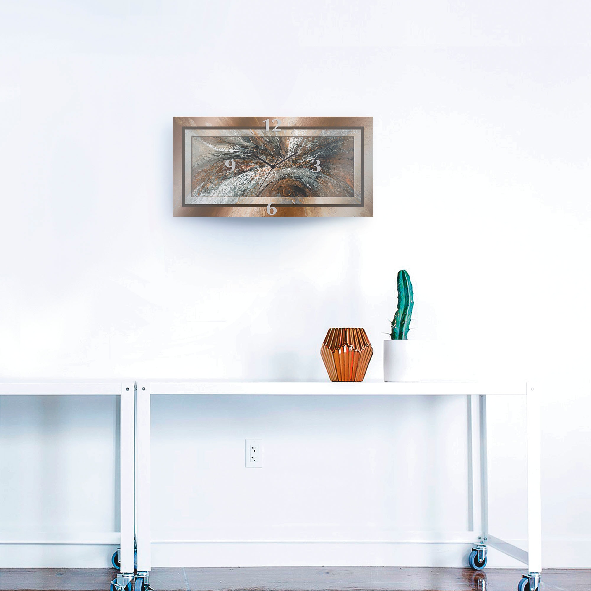 Artland Horloge murale »Gold Abstrakt 1« wahlweise mit Quarz- oder Funkuhrwerk, lautlos ohne Tickgeräusche