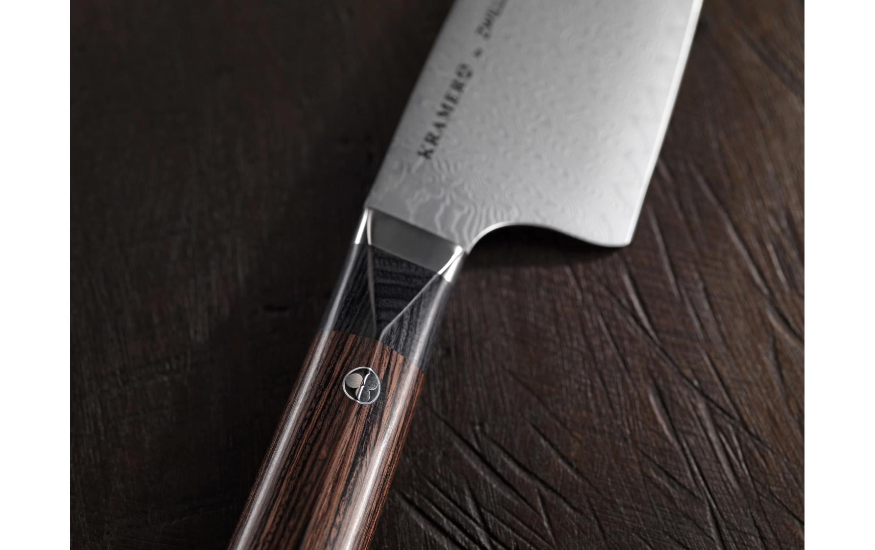 Zwilling Couteau Santoku »Kramer Meiji 18 cm« Japanisches Santokumesser mit markanter Damast-Klinge