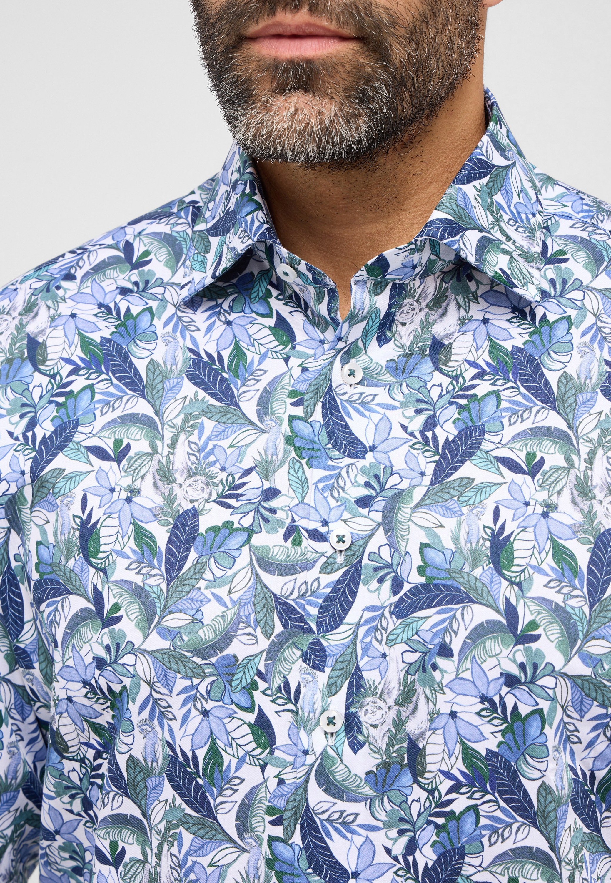 Eterna Langarmhemd »MODERN FIT« NON IRON (bügelfrei)