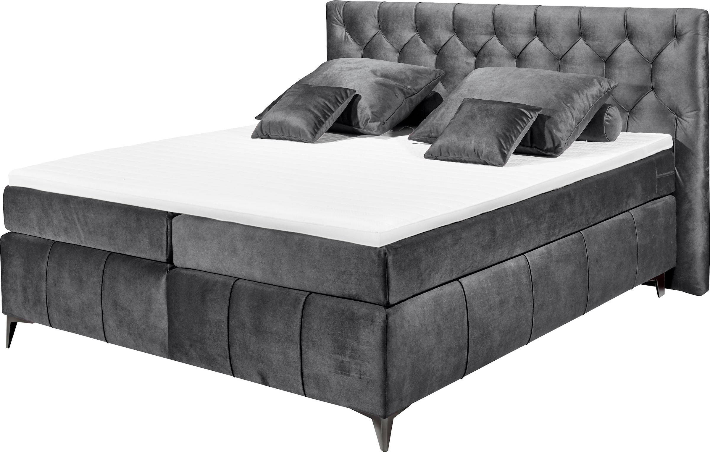 ED EXCITING DESIGN Lit boxspring »Pembroke« inkl. Topper