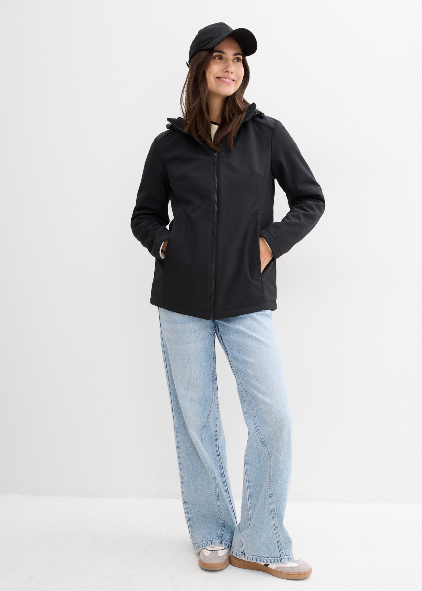 bonprix Veste de maternité avec deux inserts pour grossesse et portage bébé, coupe ample