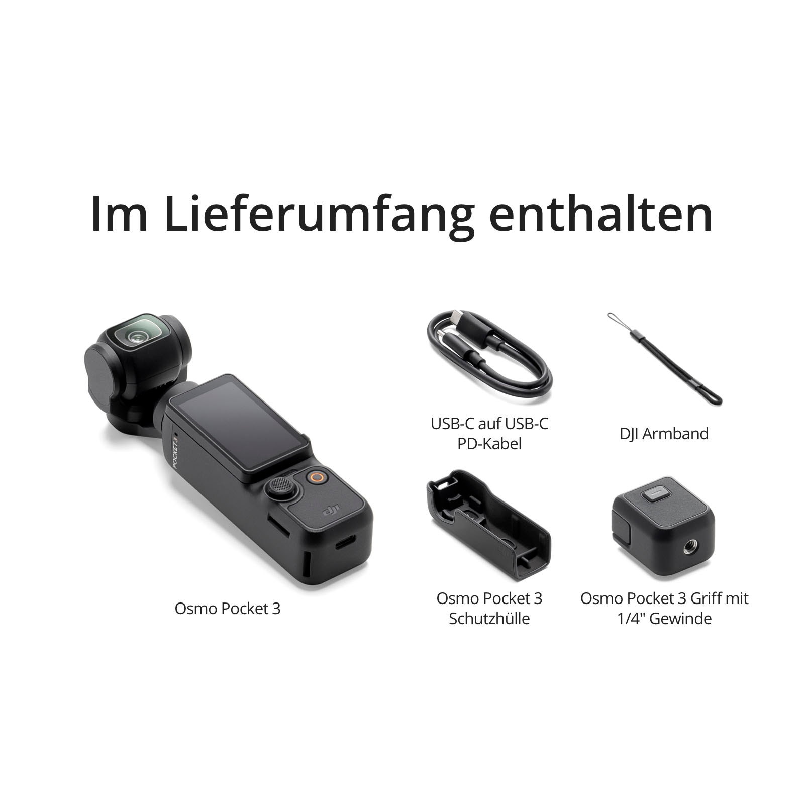 DJI Caméscope »Osmo Pocket 3« 4K Ultra HD