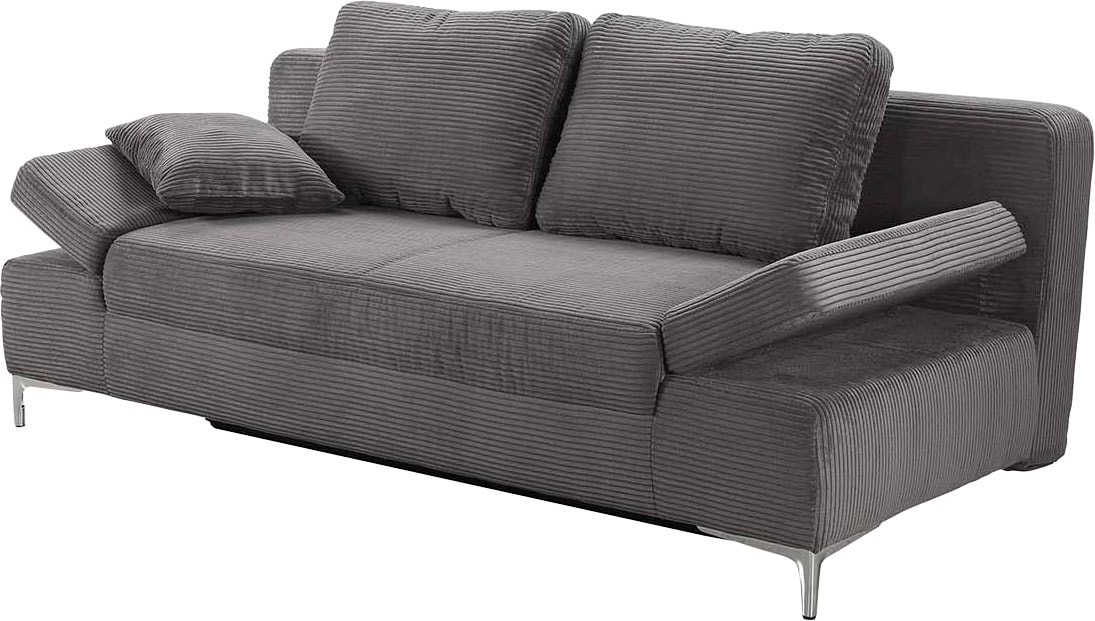 Jockenhöfer Gruppe Canapé-lit »Jano, B: 202 cm, Liegefl. 144x200 cm« mit Bettfunktion, Bettkasten, Armteilverstellung & 1 Zierkissen