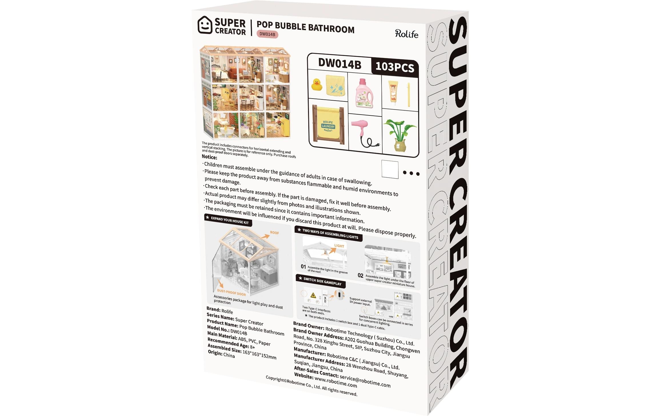   Modellbausatz »RoboTime Pop Bubble Bathroom«