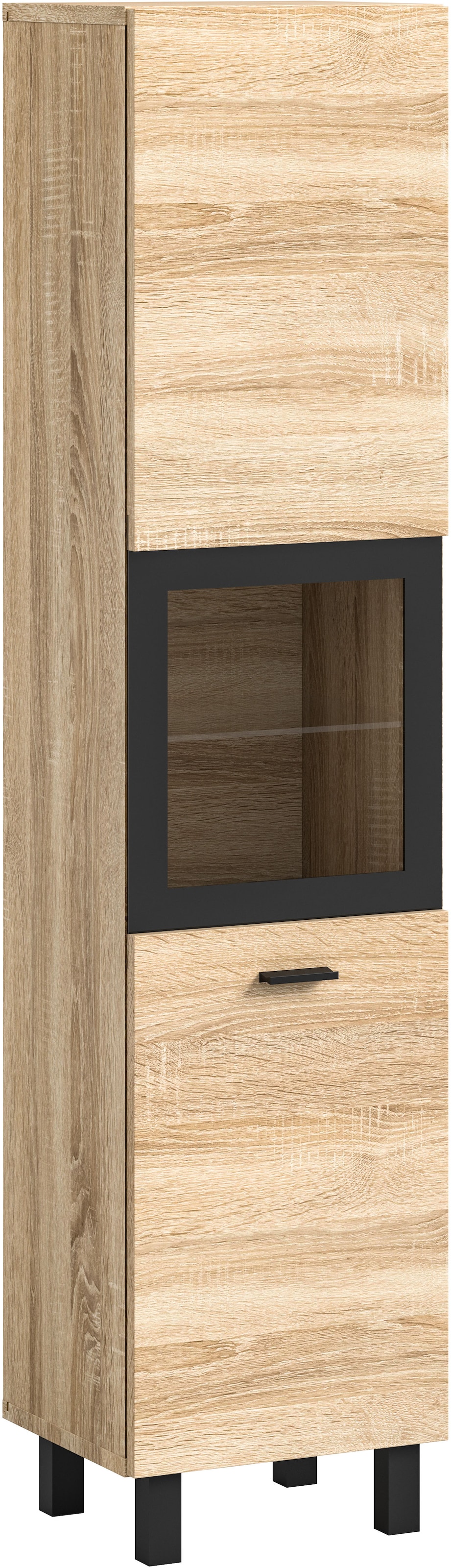 welltime Armoire haute »Tampa, Höhe 125cm, hängend oder stehend montierbar« Badschrank, Bad-Hängeschrank, Badezimmer, Bad-Möbel