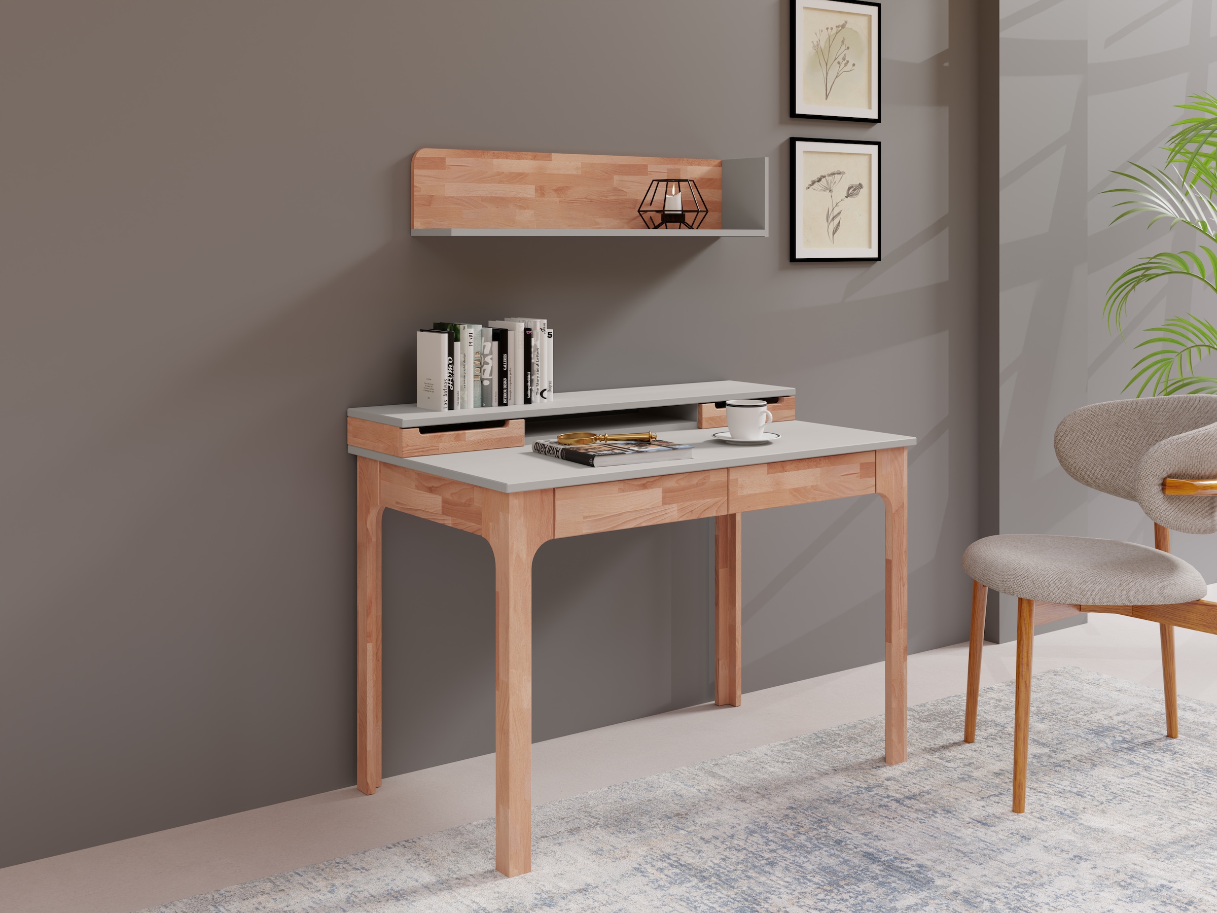 GOODproduct Schreibtisch »Citra« schöne moderne Farbkombination