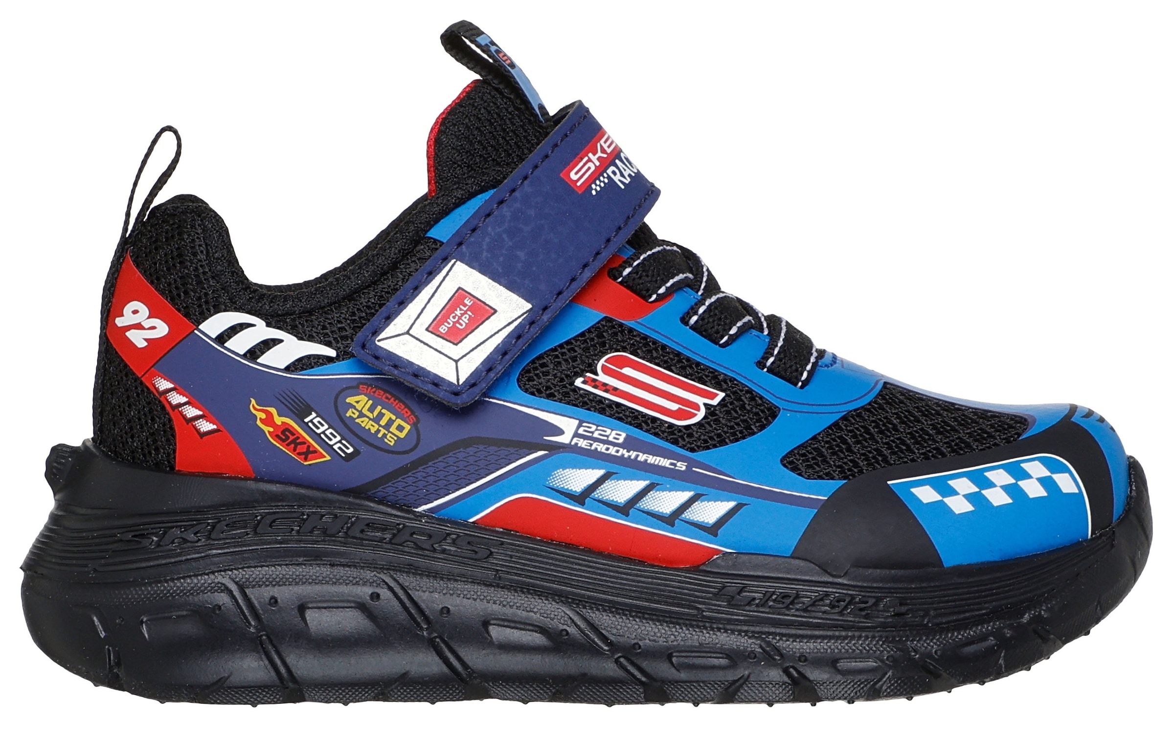 Skechers Lauflernschuh »SKECH TRACKS«  Sneaker mit vielen coolen Prints, Grössenschablone zum Download