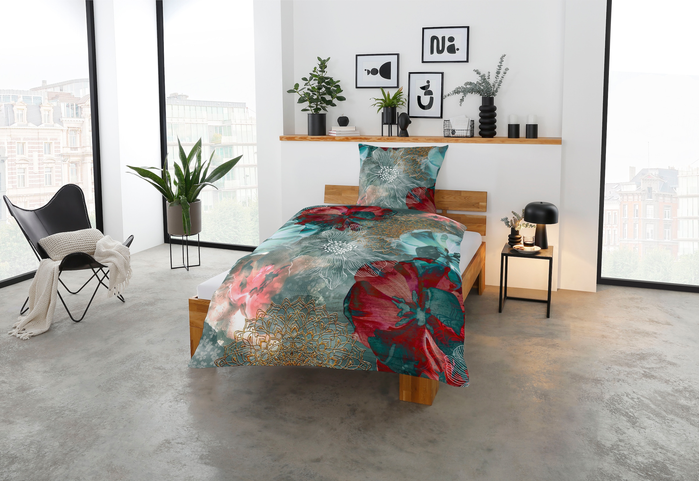 CASATEX Linge de lit »Freda« 2 cuis tlg. luxuriöses Design mit kräftigen und eleganten Farben