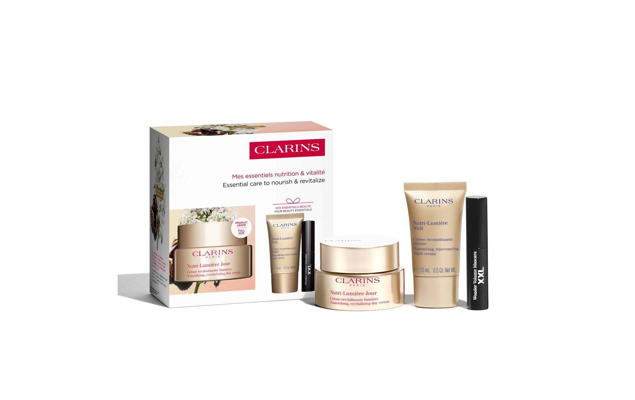 Clarins Anti-Aging-Creme »Nutri-Lumière Geschenkset 50 ml« Nutri-Lumière Anti-Aging-Geschenkset für reife Haut
