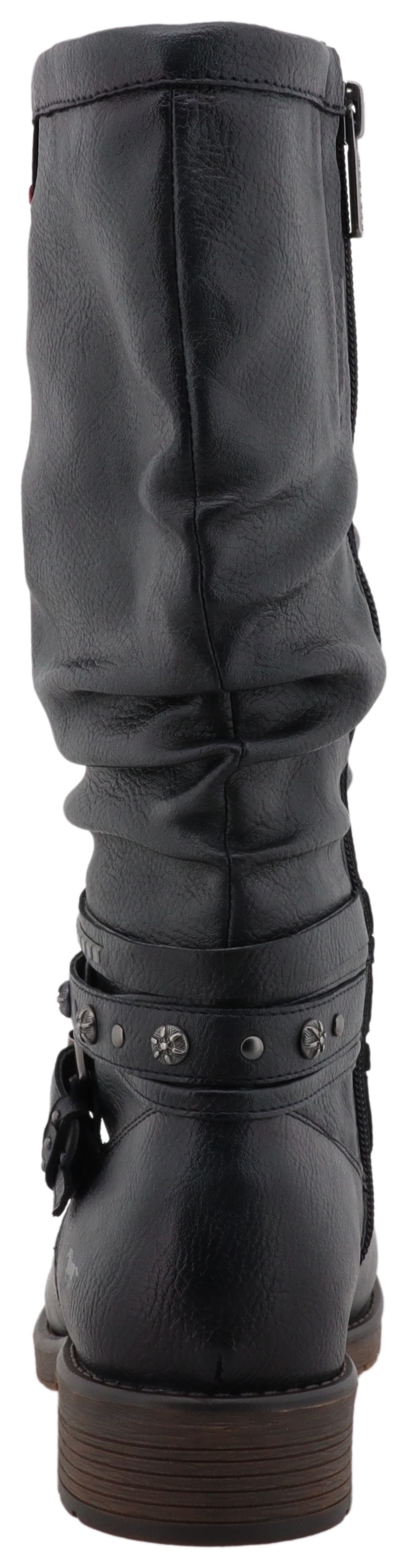 Mustang Shoes Bottes d'hiver »Elfi«  bottes avec lanières décoratives et talon bloc