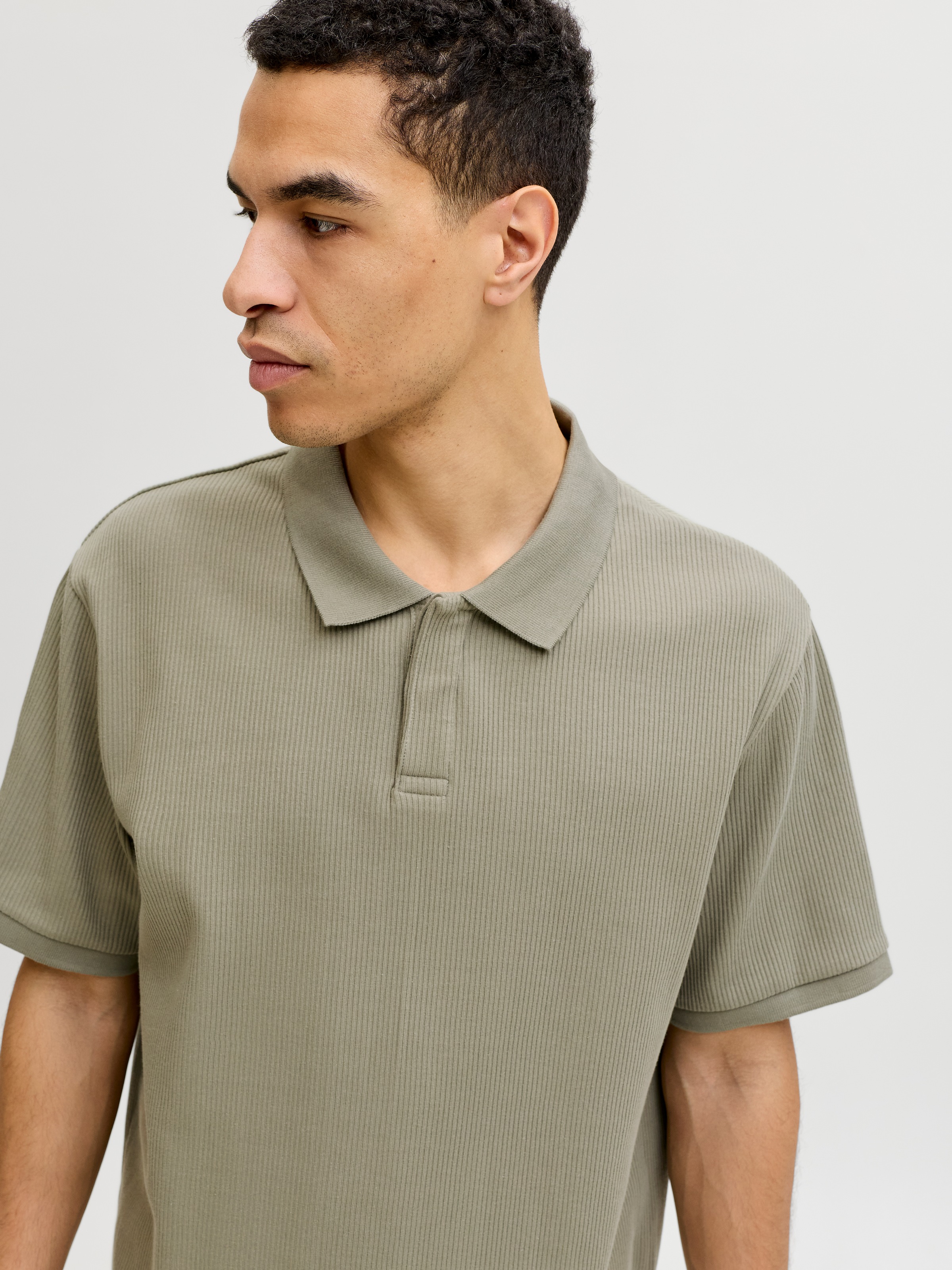 Jack & Jones Polo »JJEHARRISON STRUCTURE POLO SS LN« mit Polokragen
