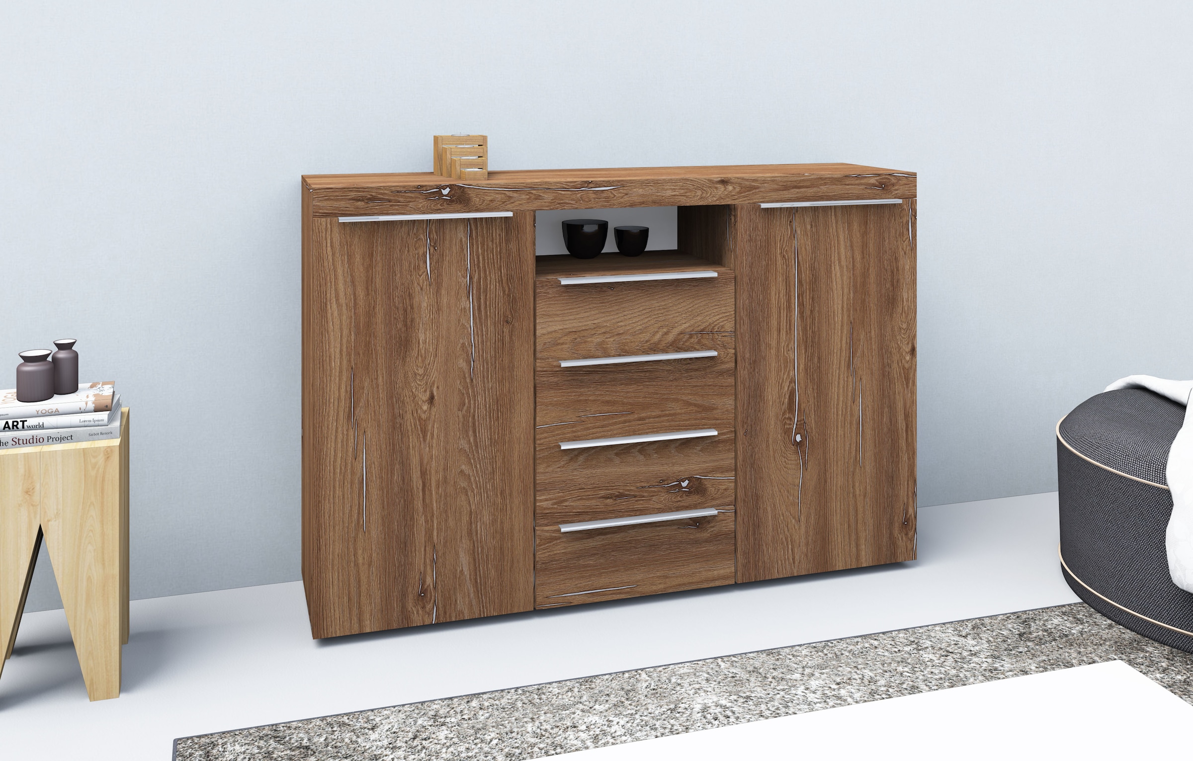 borchardt Möbel Buffet haut »Durban« Breite 139 cm