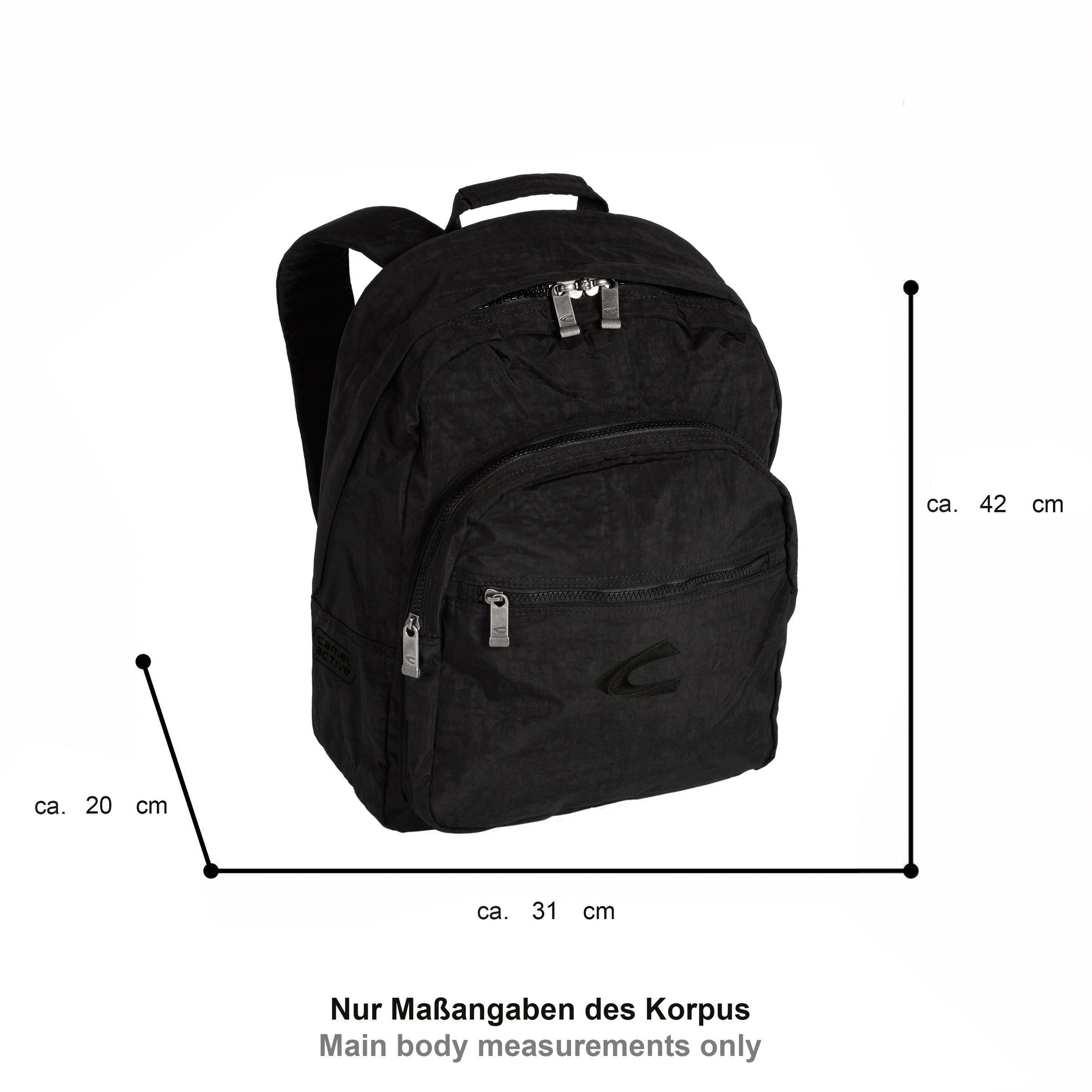 camel active Rucksack »Journey« Unisex Freizeitrucksack mit Logostickerei