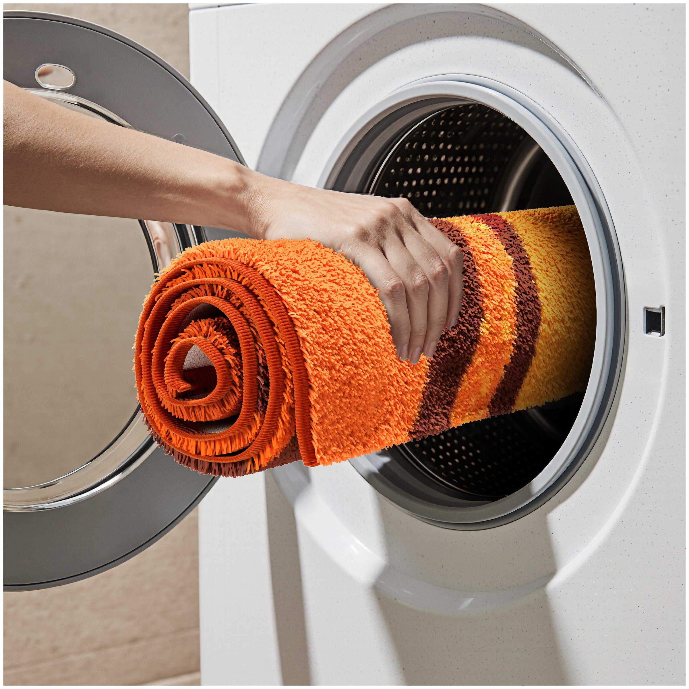 Grund Tapis de bain »Belize, Badvorleger, Badezimmer Teppich, sehr weich« Höhe 20 mm revêtement antidérapant Séchage rapide | compatible chauffage au sol texture douce, également disponible en set 3 pièces, Made in Europe
