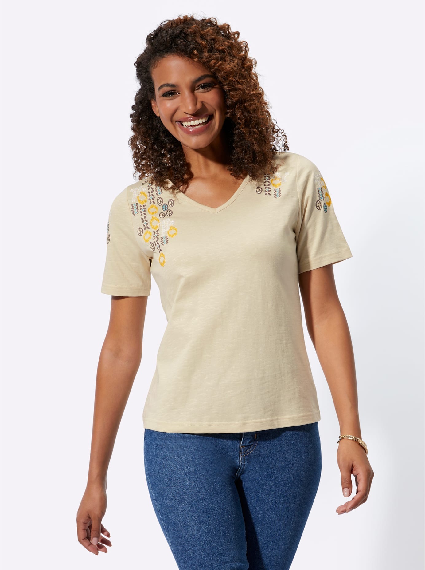 Inspirationen T-shirt à manches courtes »V-Shirt« 1 cuis