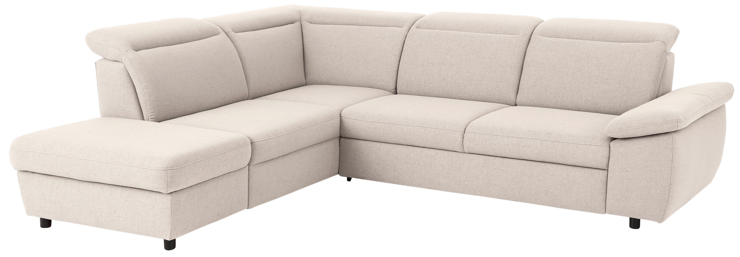 Home affaire Ecksofa »Mauritius L-Form« mit Ottomane, mit Kopfteil- und Armlehnverstellung