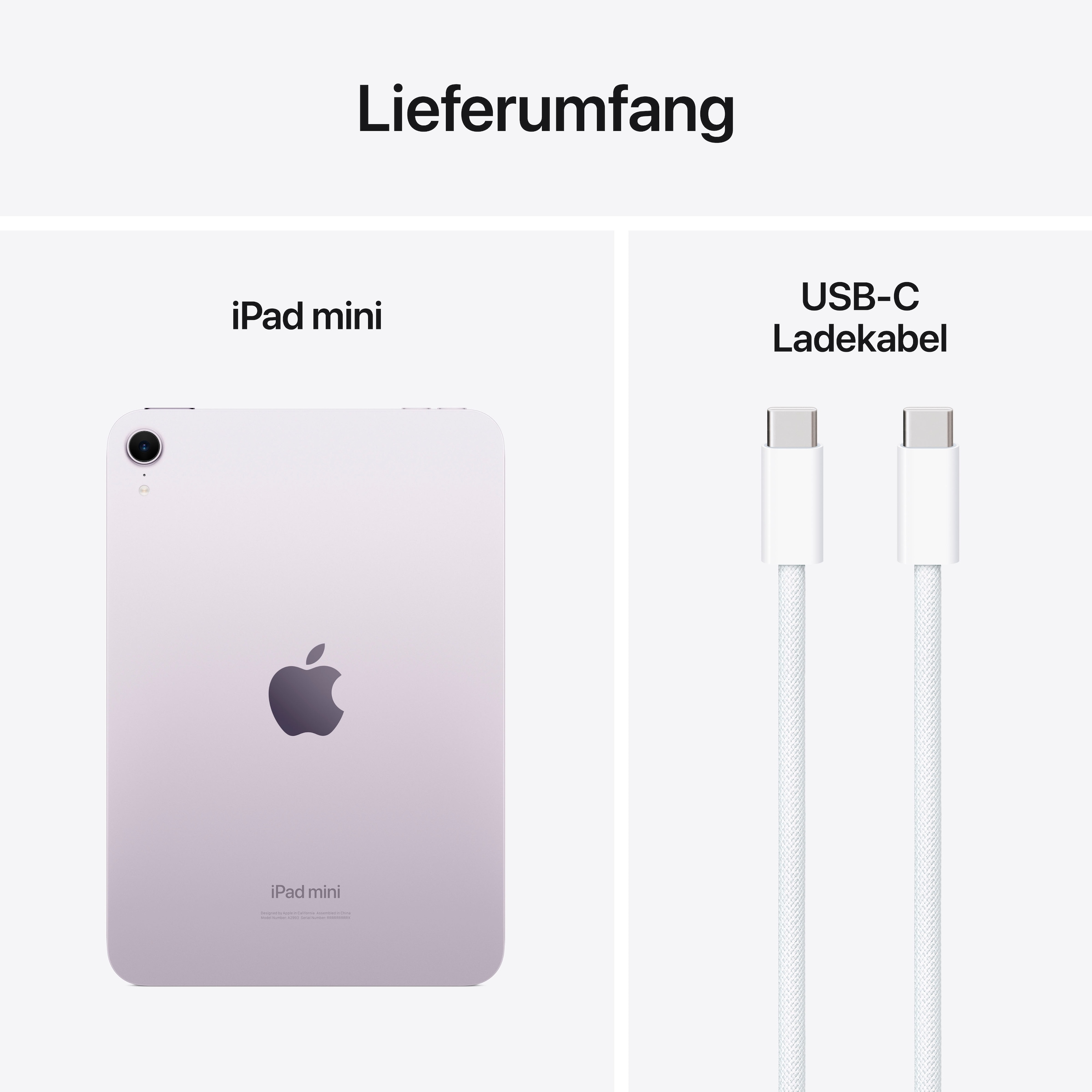 Apple Tablet »iPad mini 2024 Wi-Fi 128GB« (21 cm / 8.3 ″) iPadOS 128 GB )