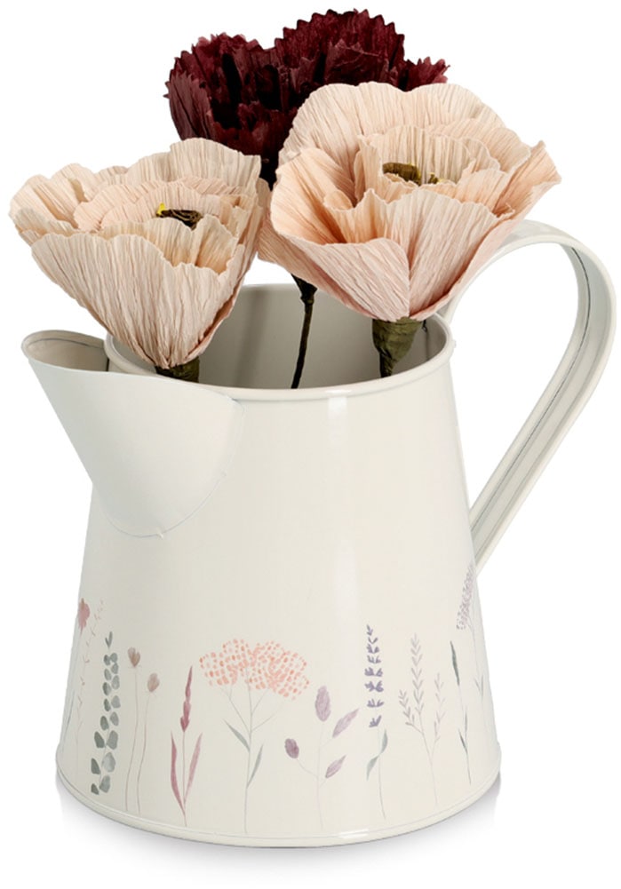 Zeller Present Kanne »"Flowers" mit fröhlichem Blumenmotiv« 1,5 l Dekorativ und funktional, Blumendekor