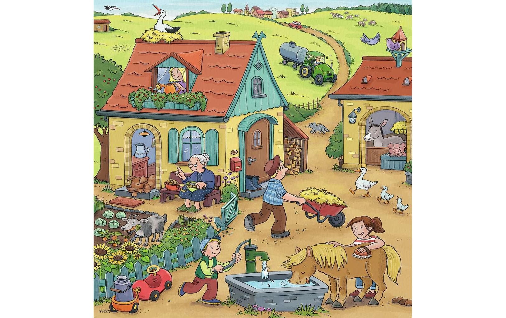Ravensburger Puzzle »Viel los auf dem Bauernhof«