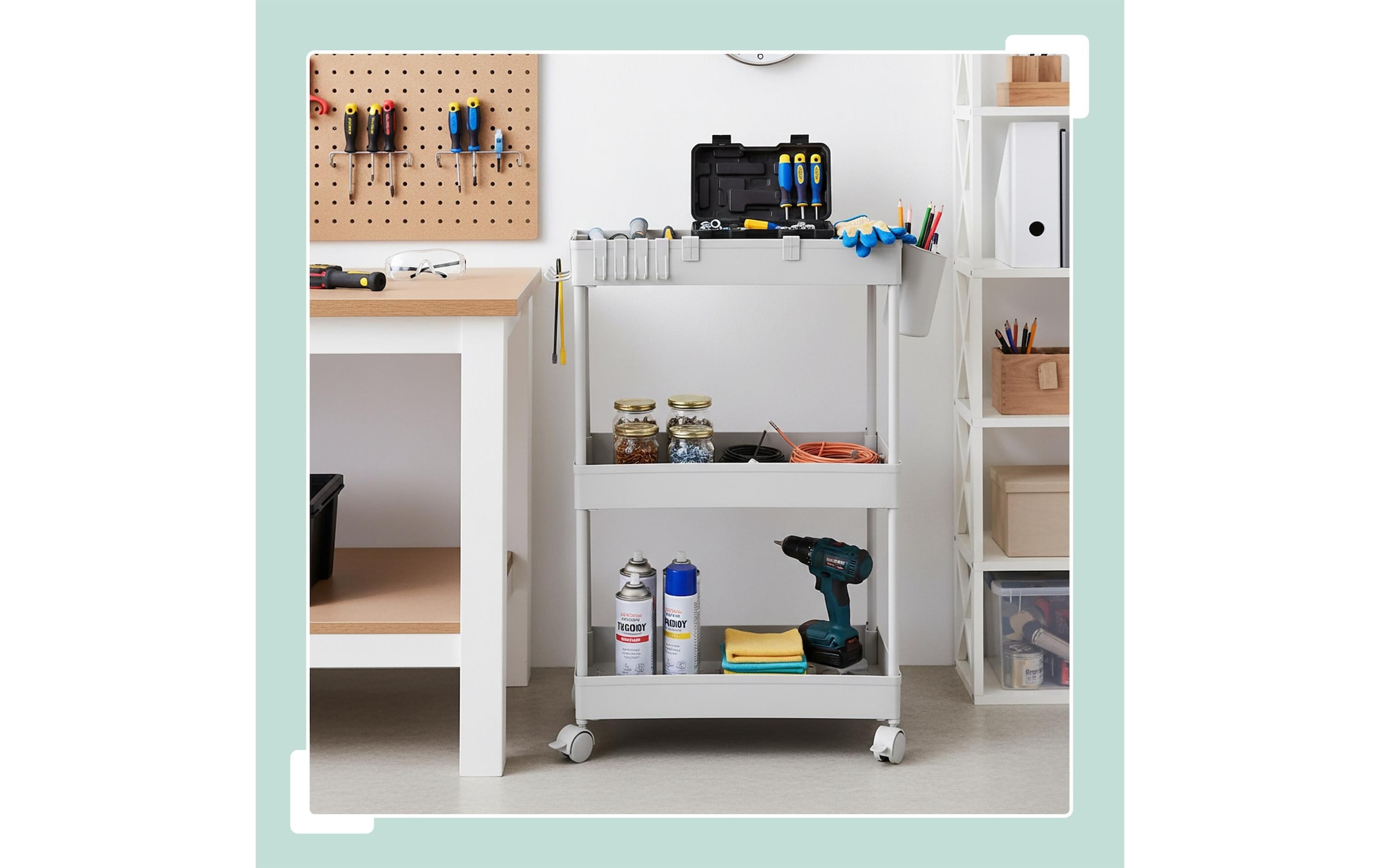 relaxdays Küchenwagen »62.5 x 40 x 22 cm«