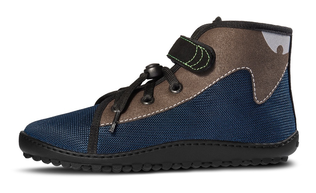 Leguano Chaussures pieds nus »LEGUANITO SCIPPO«  chaussure à lacets, chaussure à scratch, chaussure confortable, lavable en machine