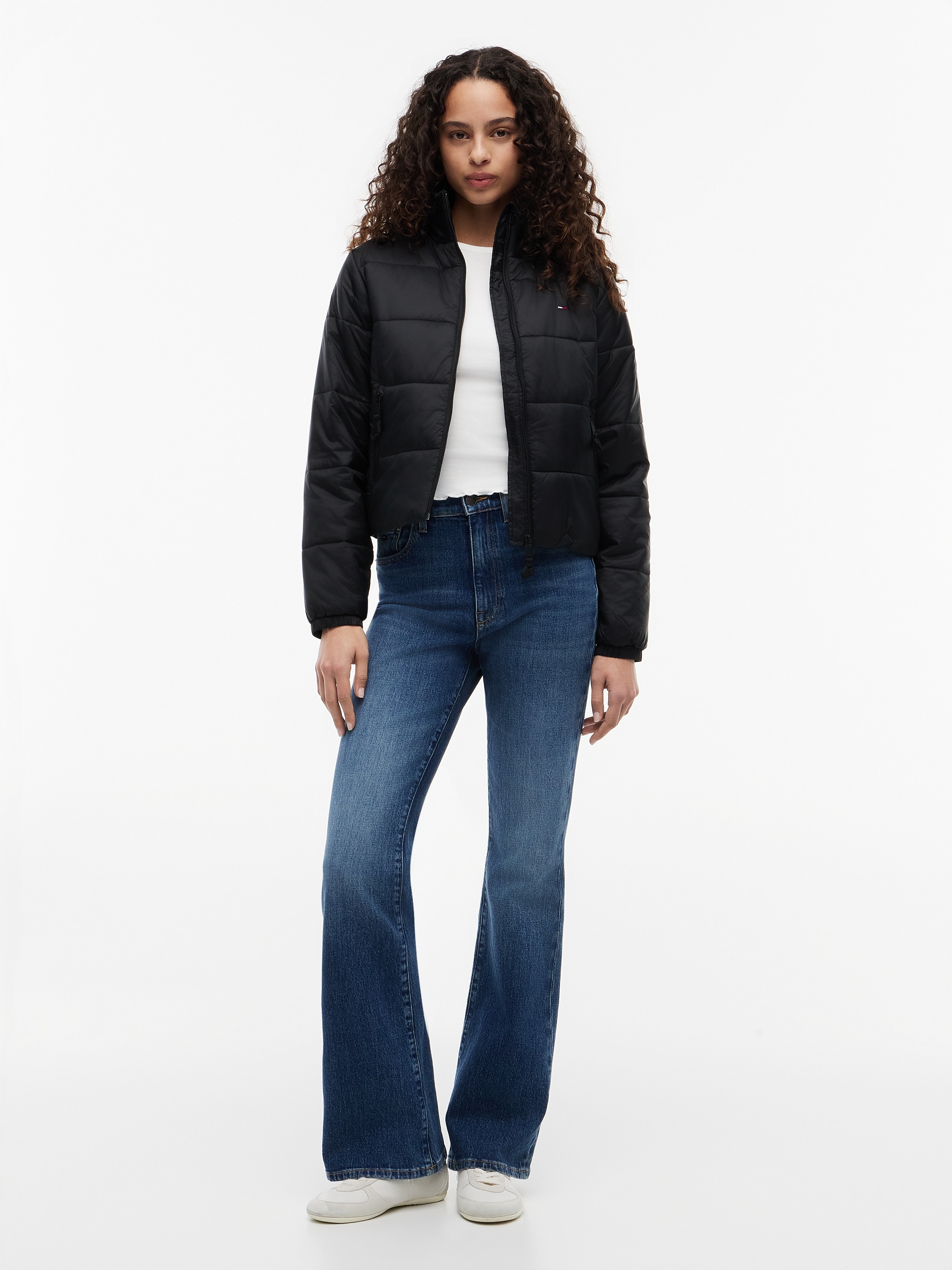 Tommy Jeans Veste matelassée »TJW REG PADDED JACKET« tissu matelassé, poches zippées, col montant